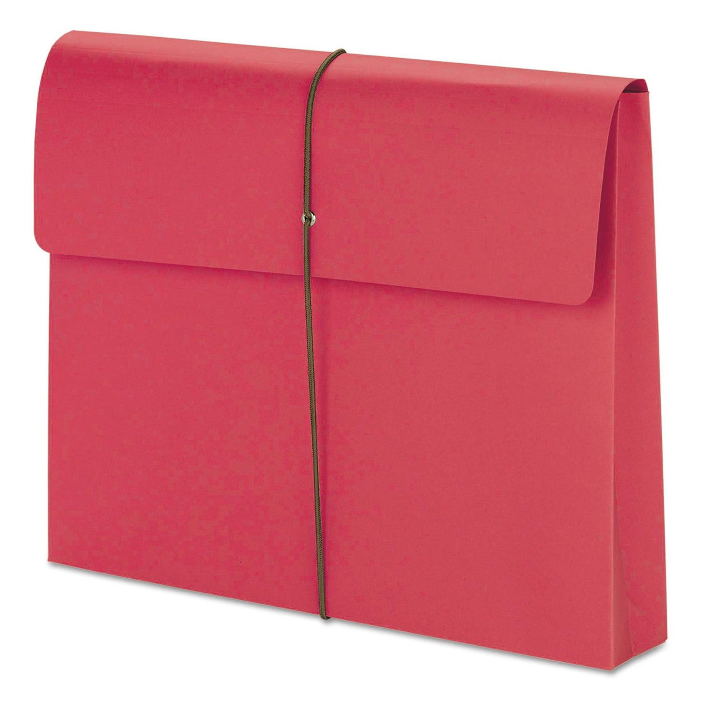 Smead Expanding Wallet with Elastic Closure, Letter Size, 2-Inch Expansion, Red, 10 Per Box (77205)