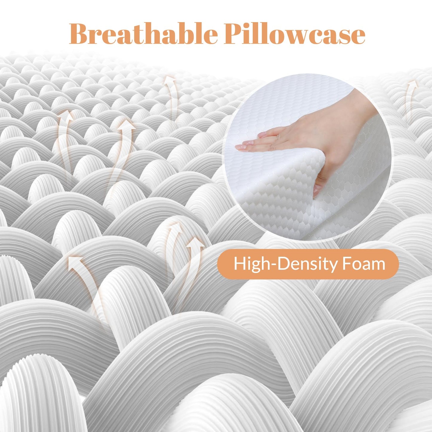 Ceecysaa Wedge Pillows for Adults, 4-in-1 Adjustable Wedge Pillows Set,Bed Pillow for Sitting Up,Legs,Neck and Back Support,Sleeping Comfort and Relaxing