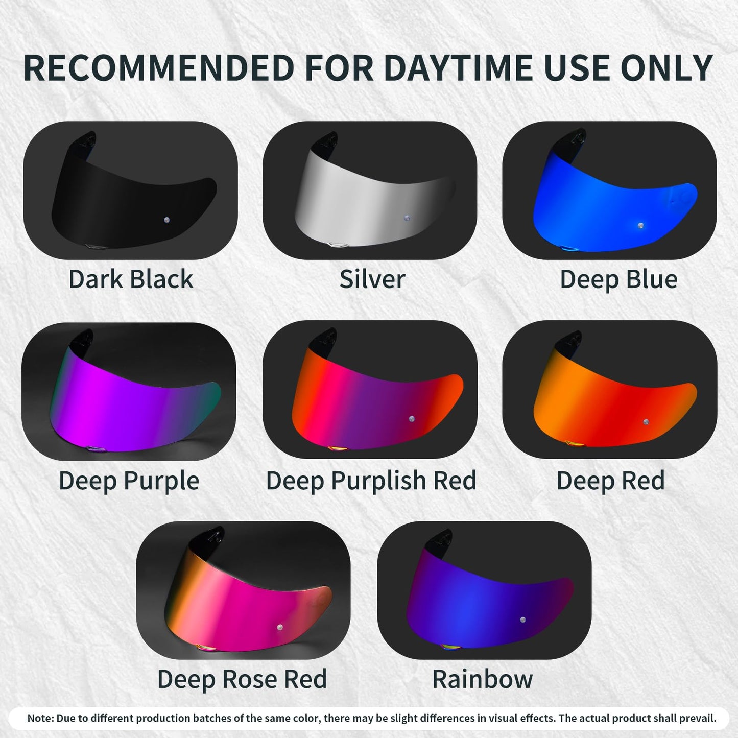 PSLER K1 Visor - Shatterproof Motorcycle Helmet Tinted Face Shield, Impact-Resistant & UV400 Protective Visor for AGV K1 K1S K3SV K5 K5S, Black (Daytime Use Only)