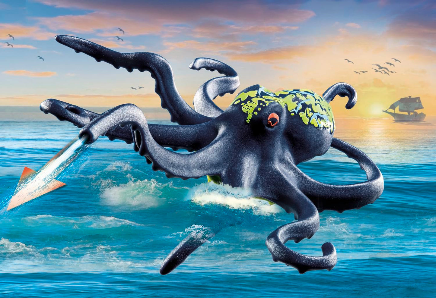 Playmobil Battle with The Giant Octopus