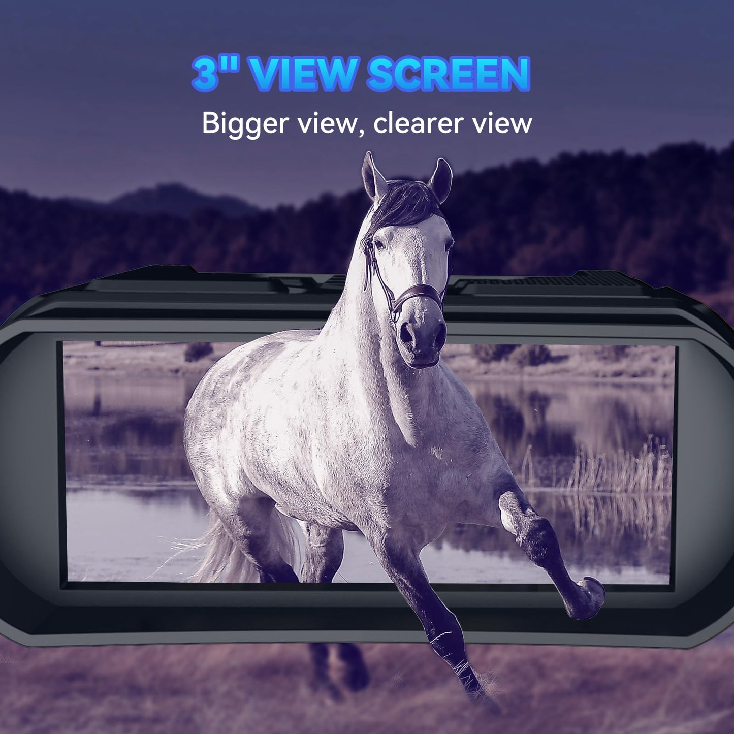 Night Vision Goggles Night Vision Binoculars with 5000mAh Rechargeable Battery, 32GB Card, 3" Screen for Camping Hunting & Security for Men Husband、Dad、Him