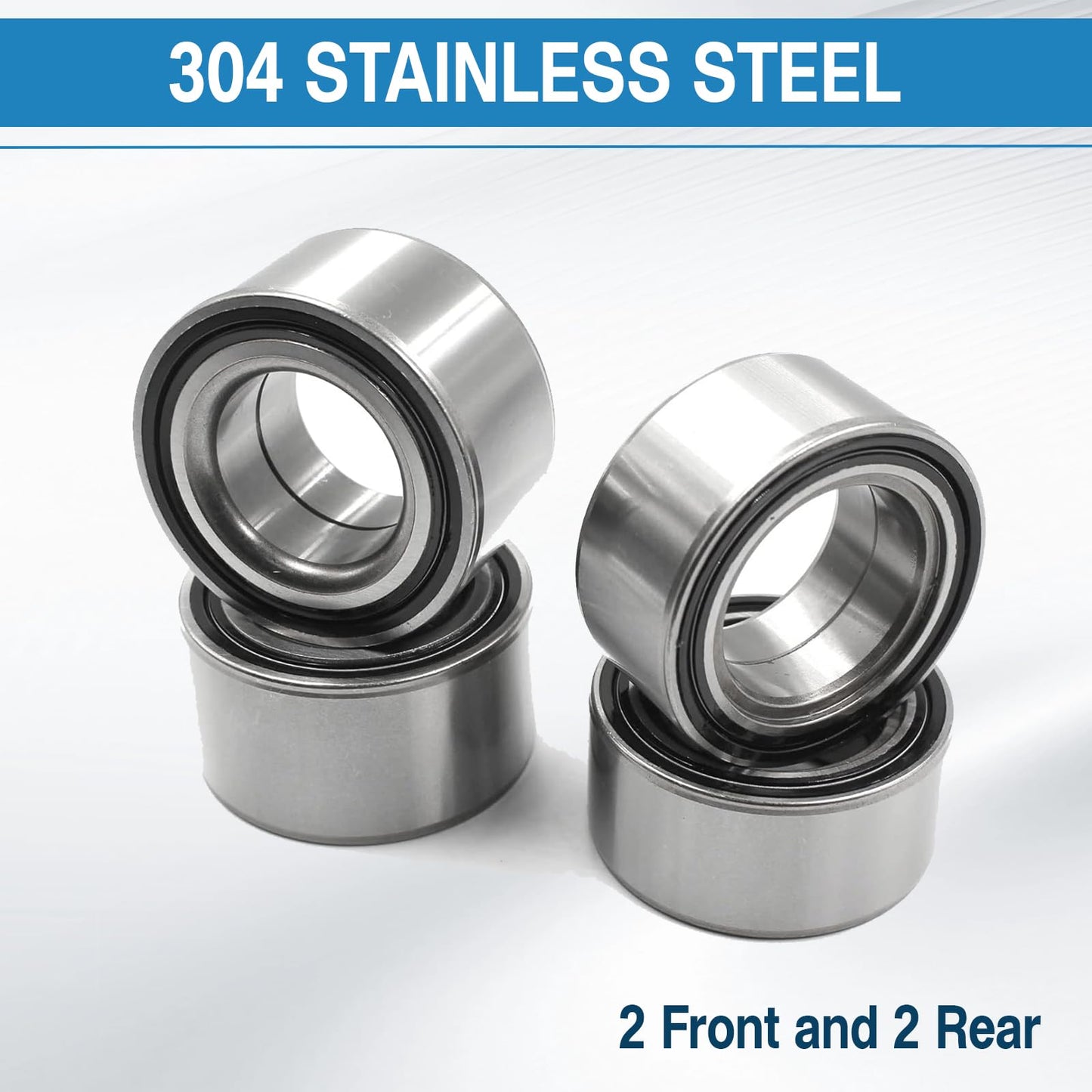 BAYUIHON Front and Rear Wheel Bearings 3514699 3514635 for Polaris Ranger RZR 800/RZR S 800 2010-2014, Ranger 900 XP 2013-2015, Replaces # 3585502 3514627