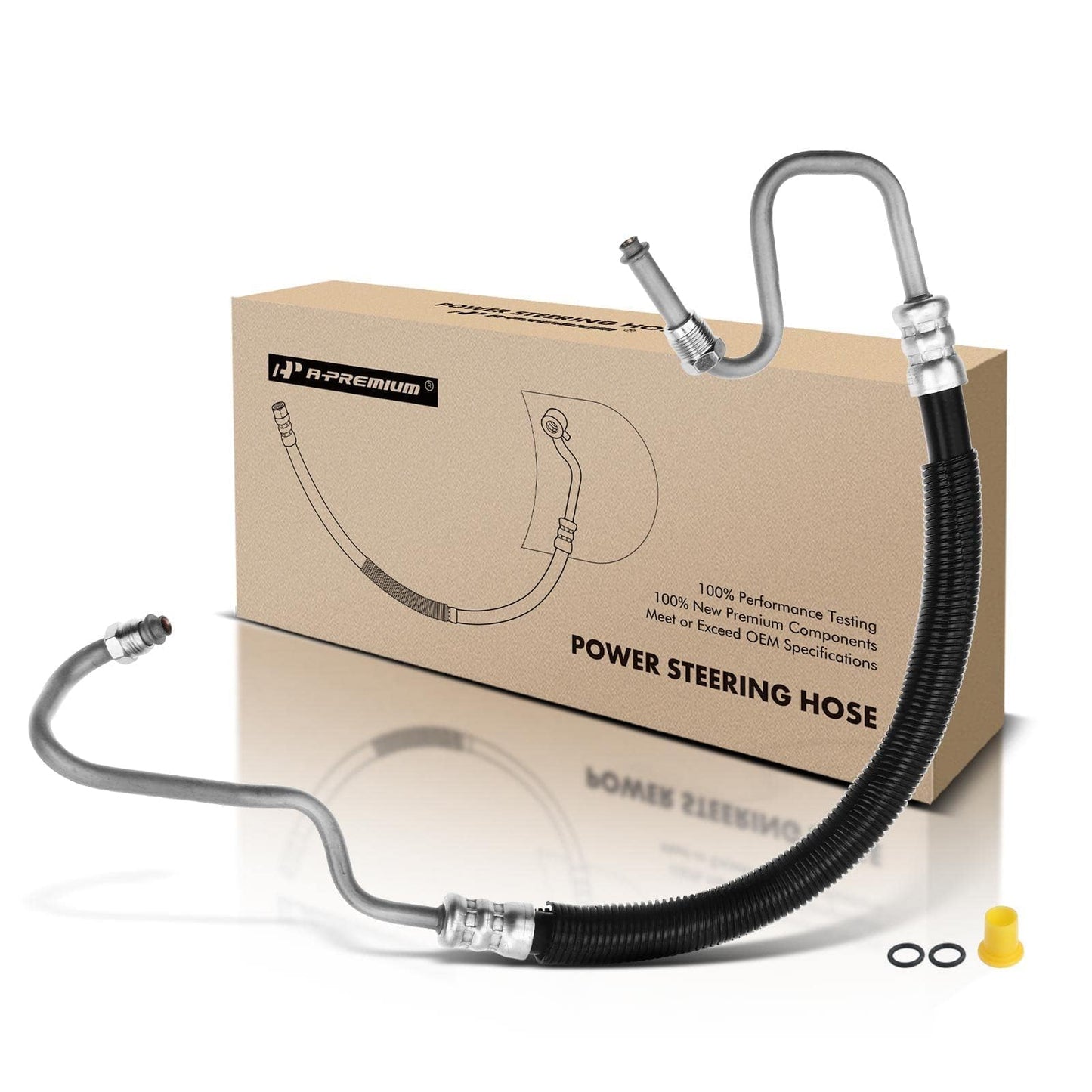 A-Premium Power Steering Pressure Hose Line Assembly Compatible with Chevrolet & GMC & Cadillac - 1999-2007 - Silverado 1500, Silverado 2500, Silverado 3500, Escalade, Sierra 1500, Sierra 2500, Yukon