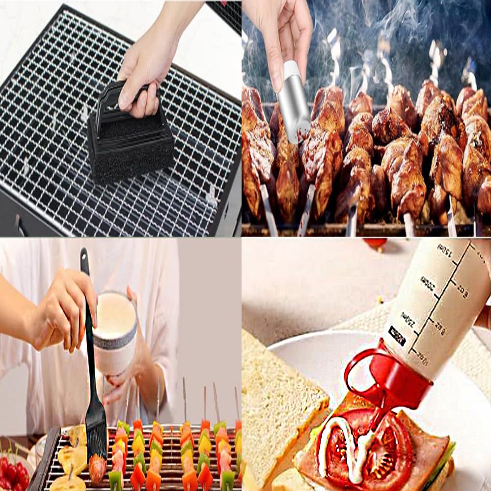 21Pcs Griddle Accessories Kit, Flat Top Grill for Blackstone and Camp Chef Metal Spatula Tools Set with Burger Press Scraper Basting Cover Grilling BBQ Cooking Kit, for Outdoor Grilling BBQ Cooking