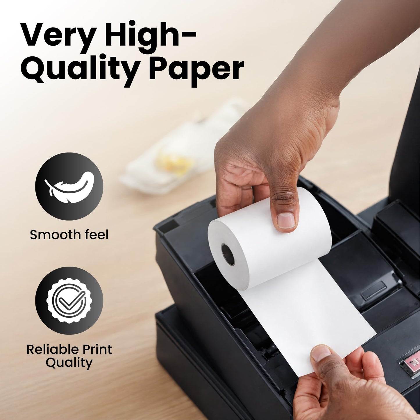 32 Rolls - 3 1/8" (80mm) x 230' - Lark & Linden Thermal Receipt Paper fits All Cash Registers and POS Machines, BPA-Free, Premium Quality