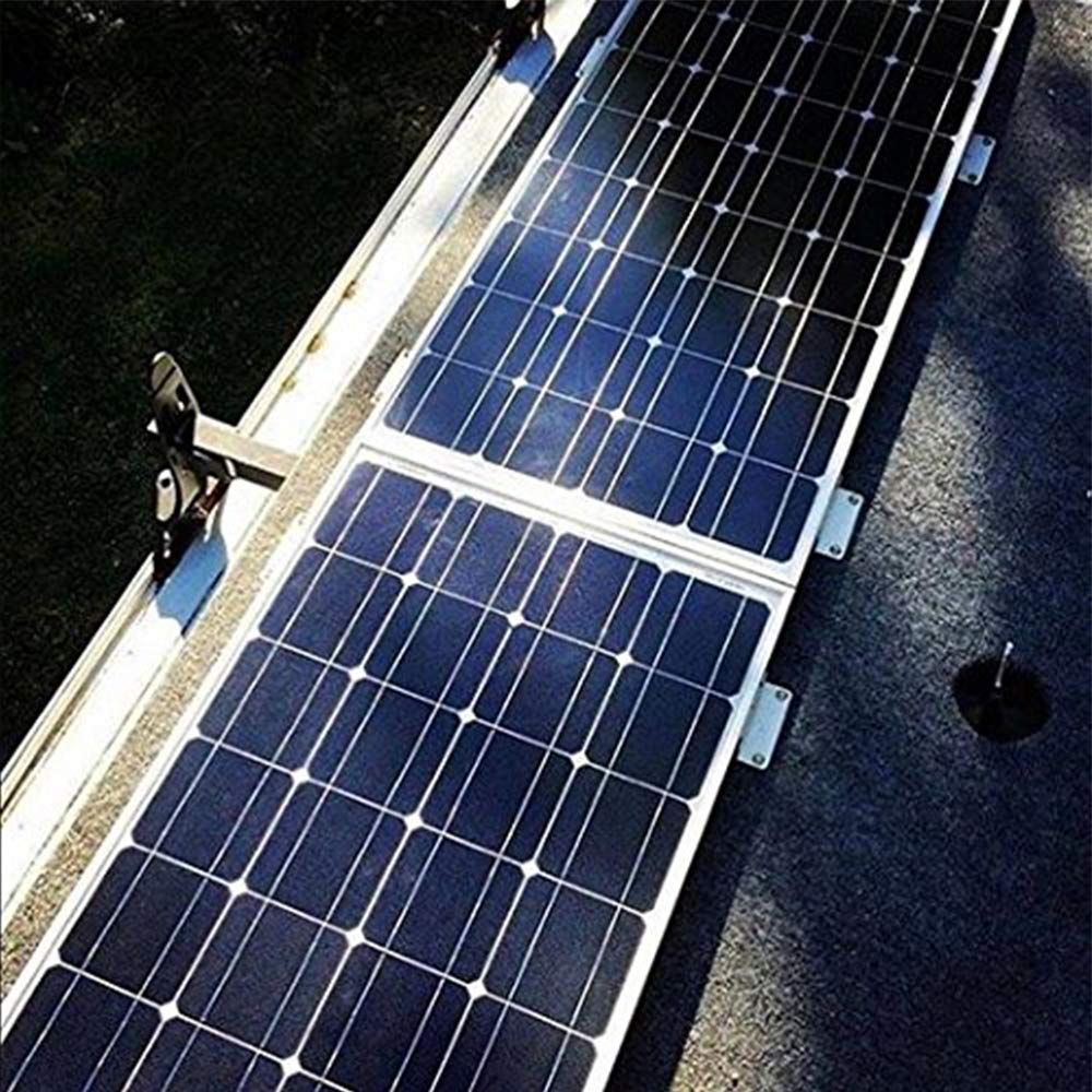 Renogy 2 Sets Solar Panel Mounting Z Bracket Set of 4 Units RV Boat Off Grid Roof