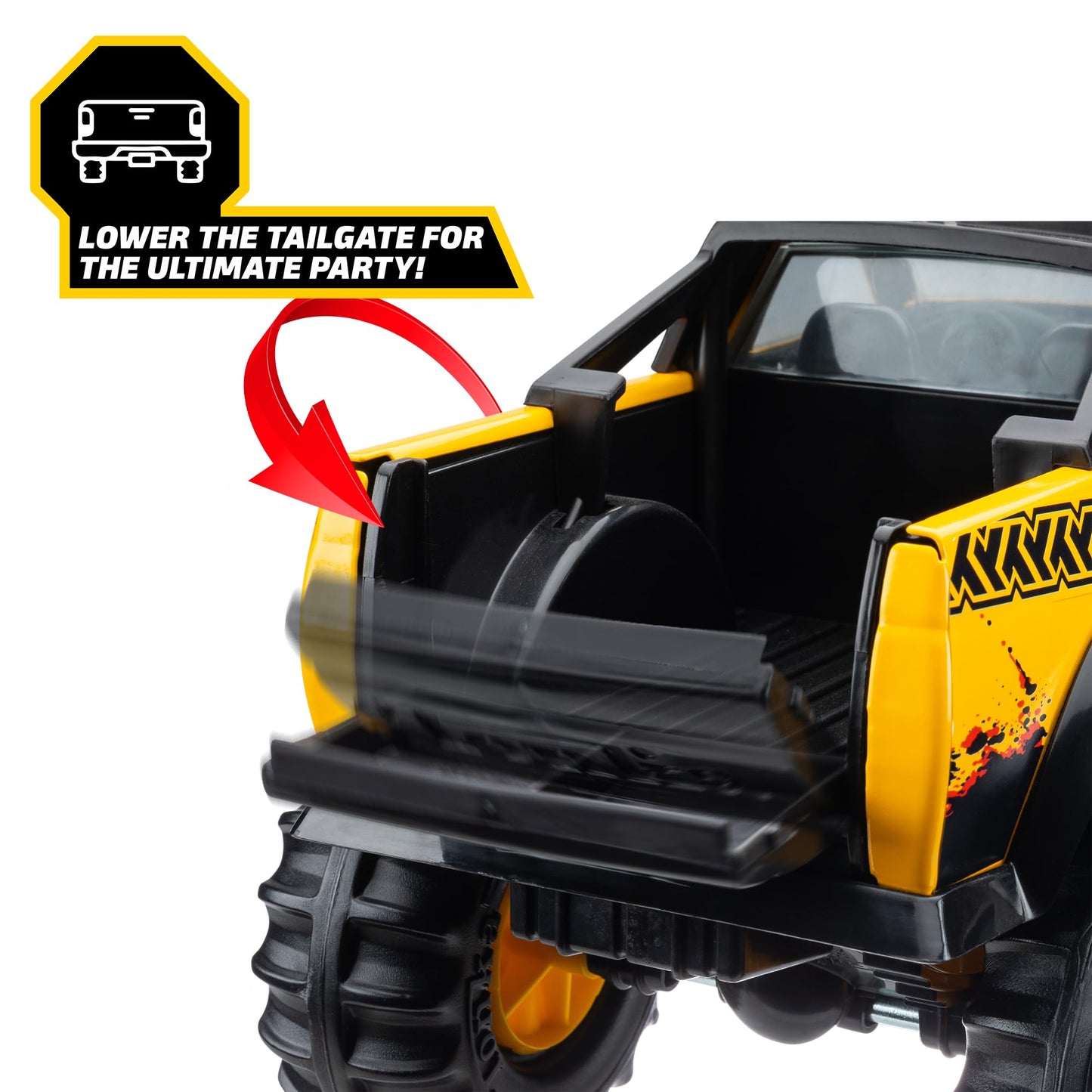 Tonka Steel Classics, Classic 4x4 Pickup Truck – Made with Steel and Sturdy Plastic, Yellow Friction Powered, Boys and Girls, Toddlers Ages 3+, Big Construction Vehicle, Birthday Gift, Holiday