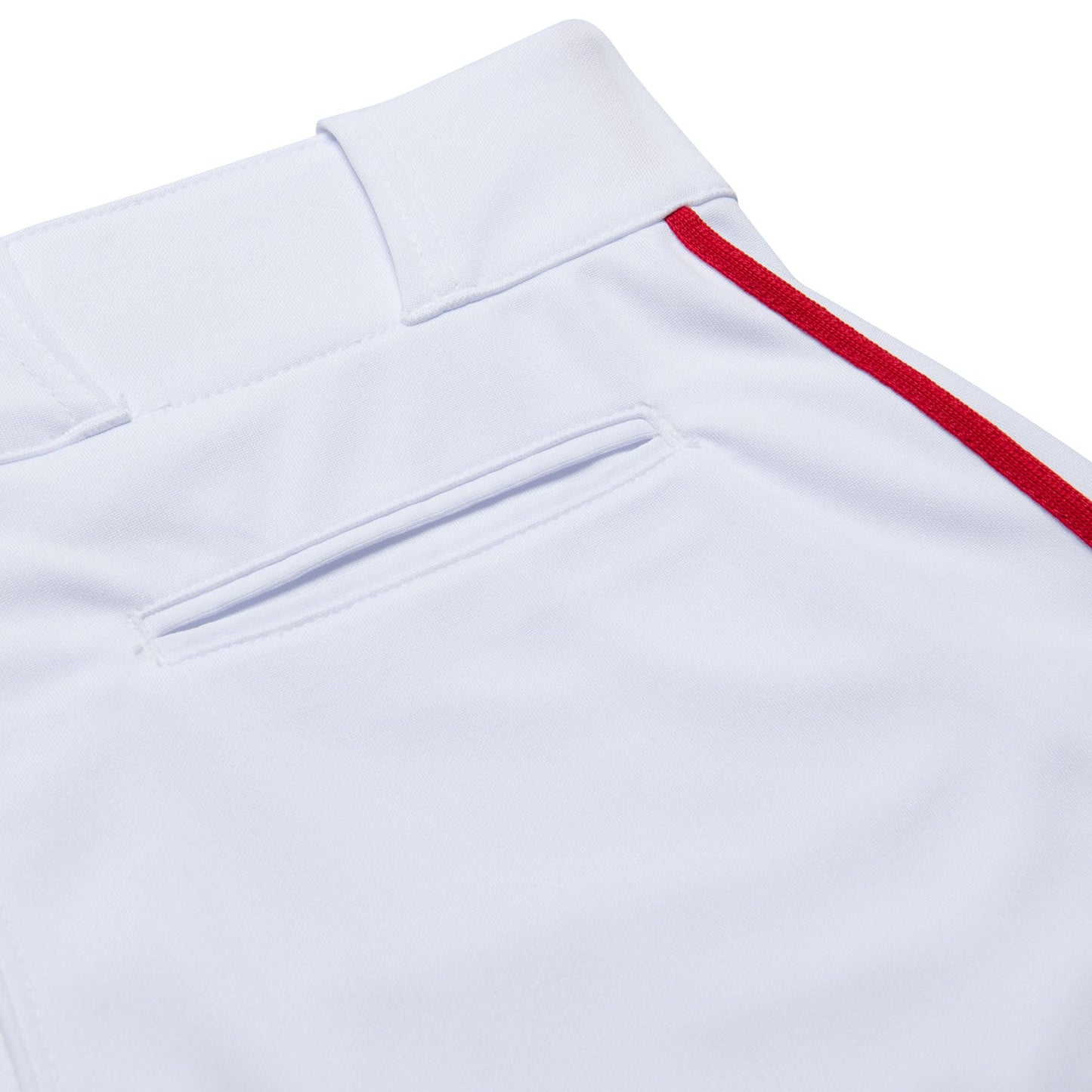 CHAMPRO Men's Triple Crown 2.0 Tapered Bottom Baseball Pants with Braid White/Scarlet