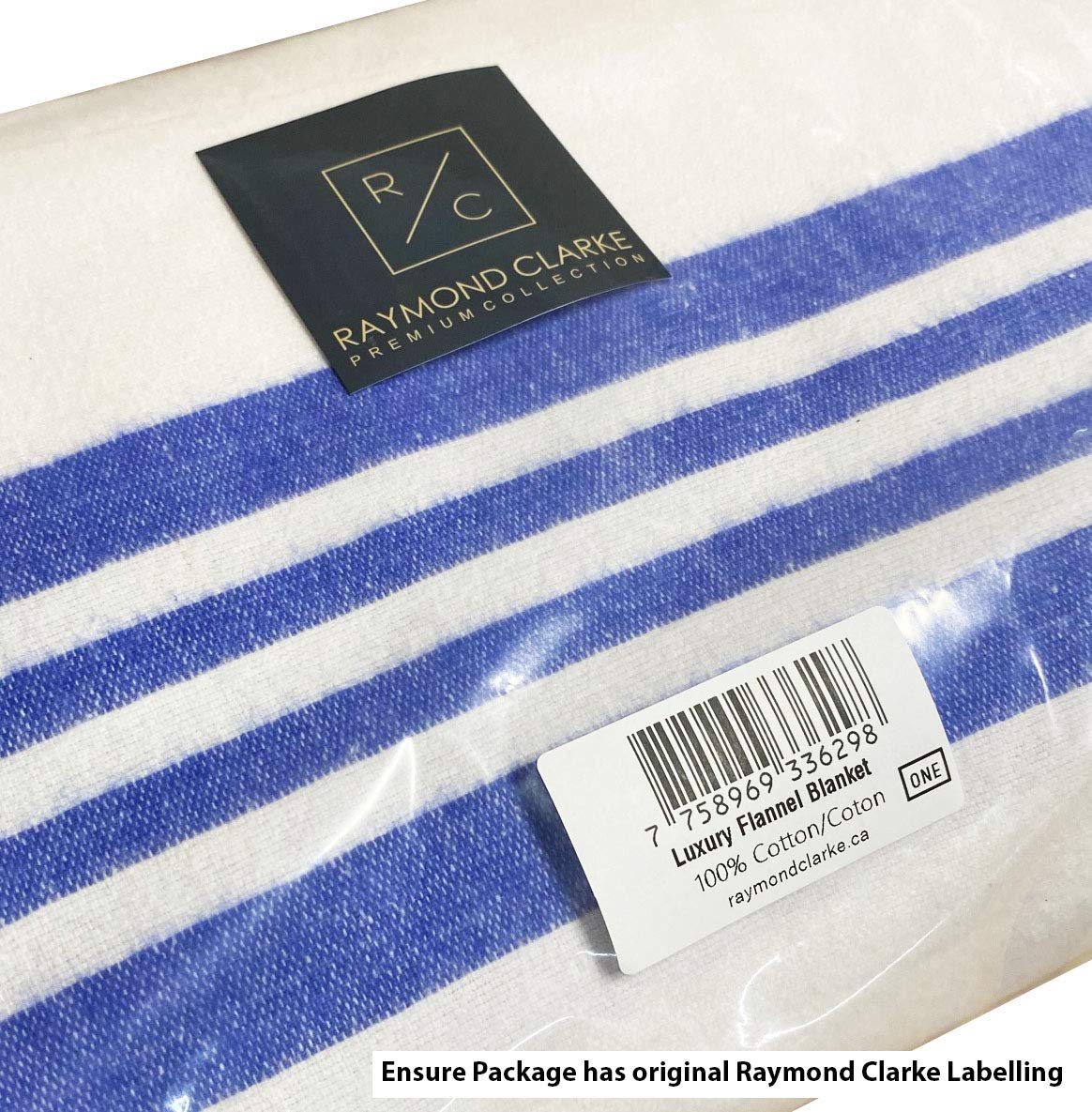 Raymond Clarke Luxury Cotton Flannel Blanket, Soft, Cozy, Comfortable Heavy Napping/Sleeping Hospital Bed Blanket, Lightweight (1)