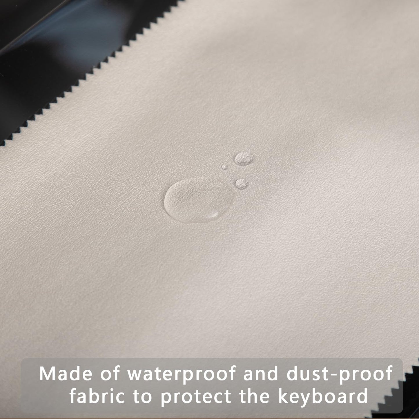 Mooson White Keyboard Piano Cover, Digital Piano Dust Cover, Waterproof, Specialized Protective Fabric, 53*12 Inches