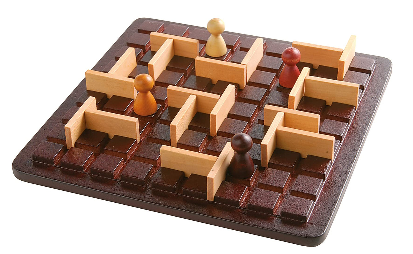Quoridor Mini | EN & FR | Travel-Friendly Strategy Game for Families and Adults | Ages 8+ | 2 to 4 Players | 15 Minutes