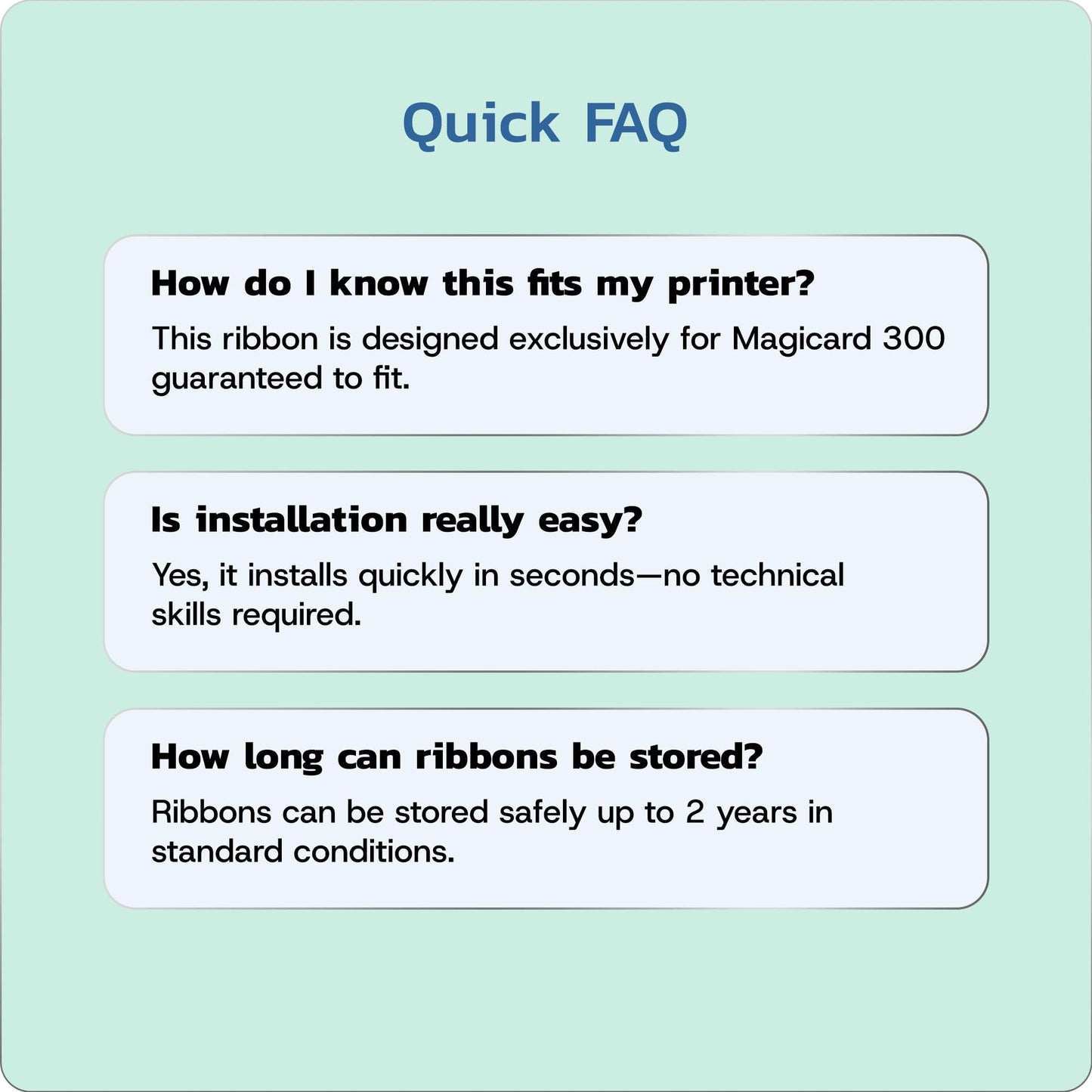 Bodno Magicard 300 Printer MC300YMCKO Color Ribbon - YMCKO - 300 Prints Software Demo Card