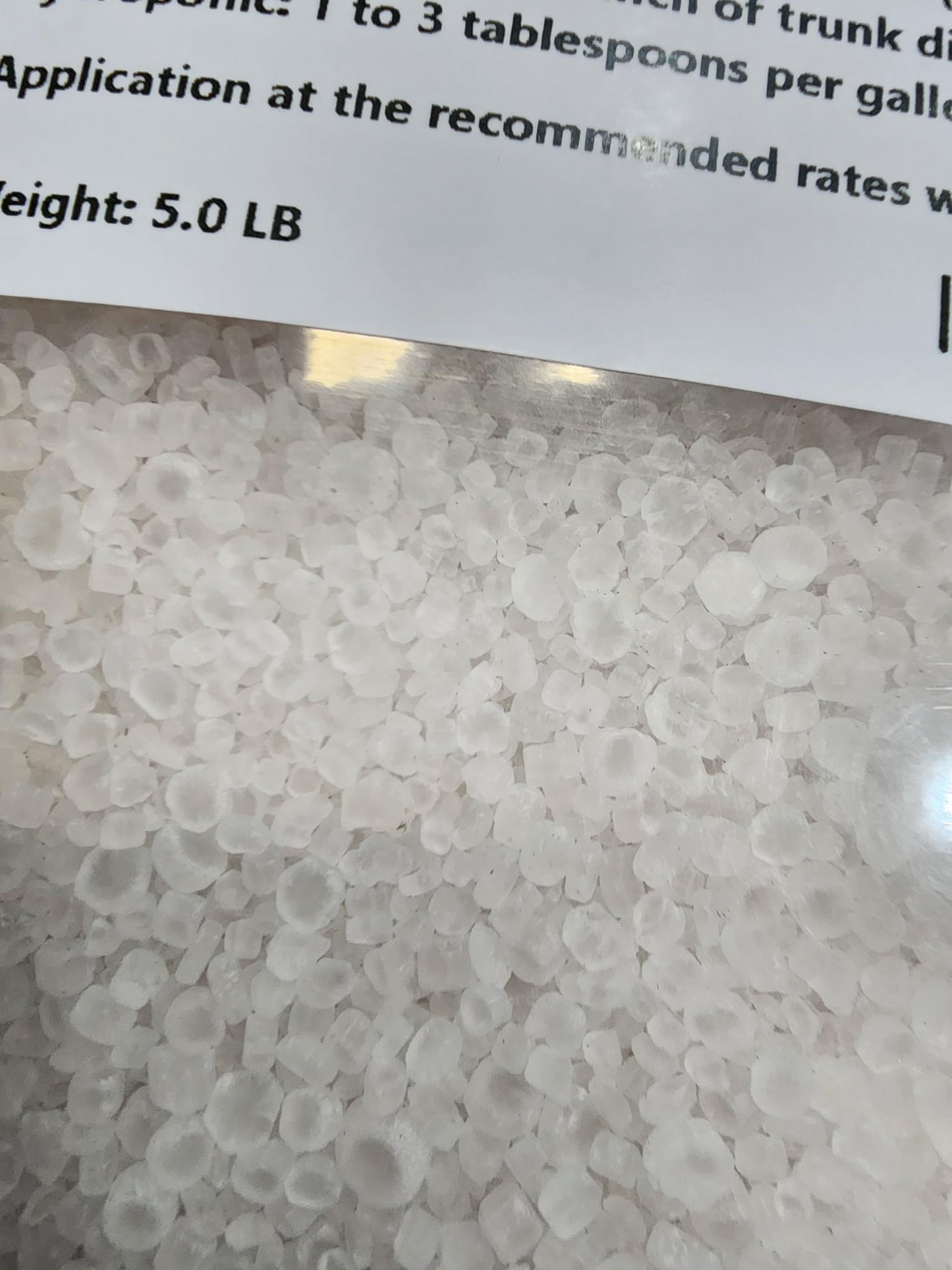 Ammonium Sulfate 21-0-0, Prepared and Packed by Let's Grow Garden Supply (5 LB)