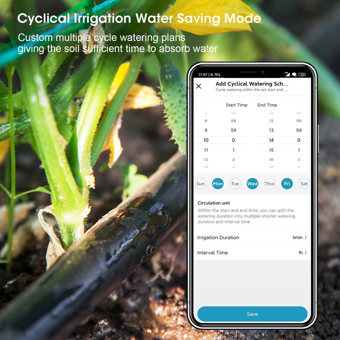 WiFi Water Timer for Garden Hose with Brass Inlet,Smart Hose Timer with WiFi Hub, APP & Voice Control,Up to 20 Watering Plans, 2-Zone Sprinkler Drip Irrigation System Controller for Yard Lawn Watering