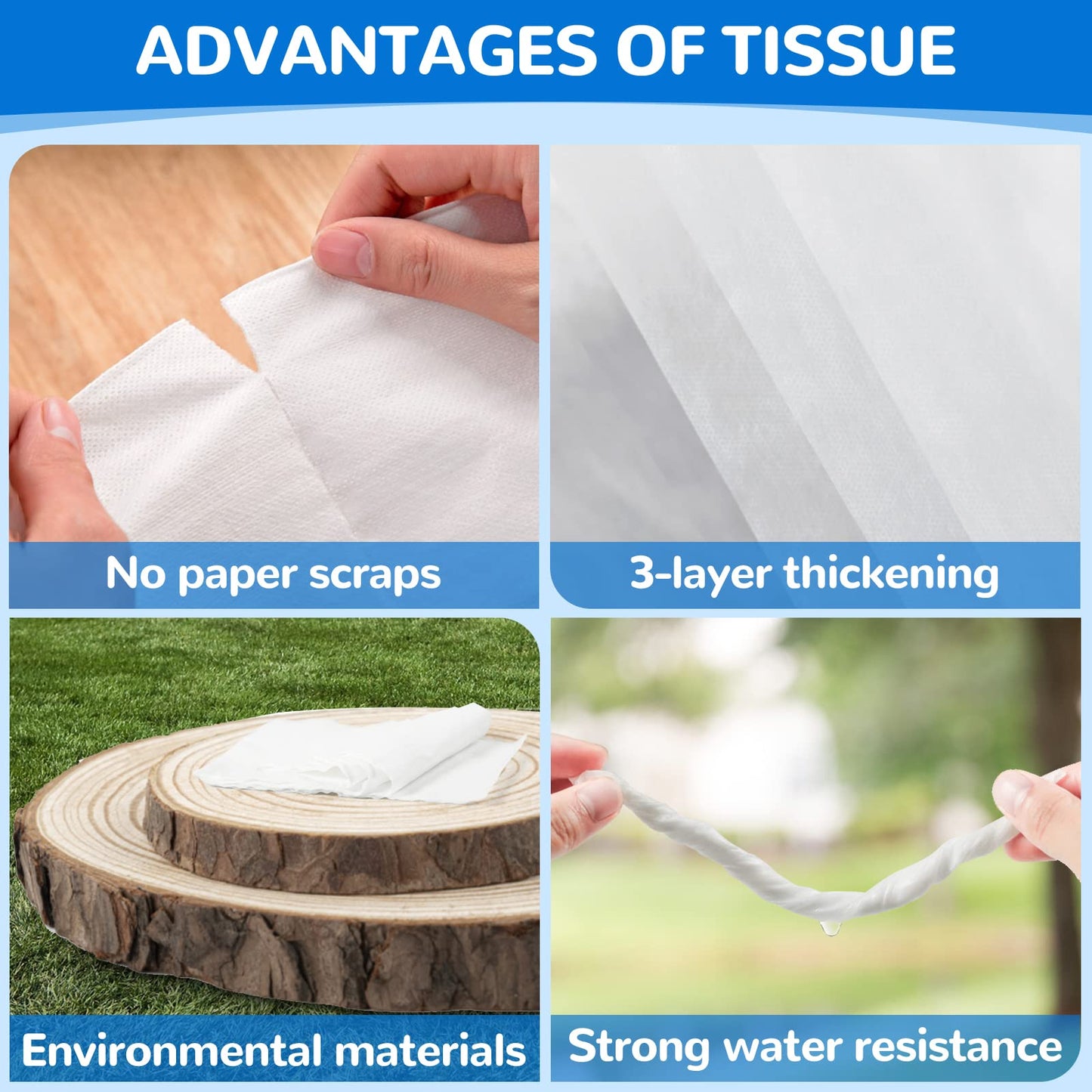 Carstuus Car Tissue Holder with Facial Tissues Bulk - 4 PK Car Tissues Cylinder, 9 Packs Car Tissue Refill, Travel Tissues for Car Cup Holder, Refill Car Tissue Box Round Container