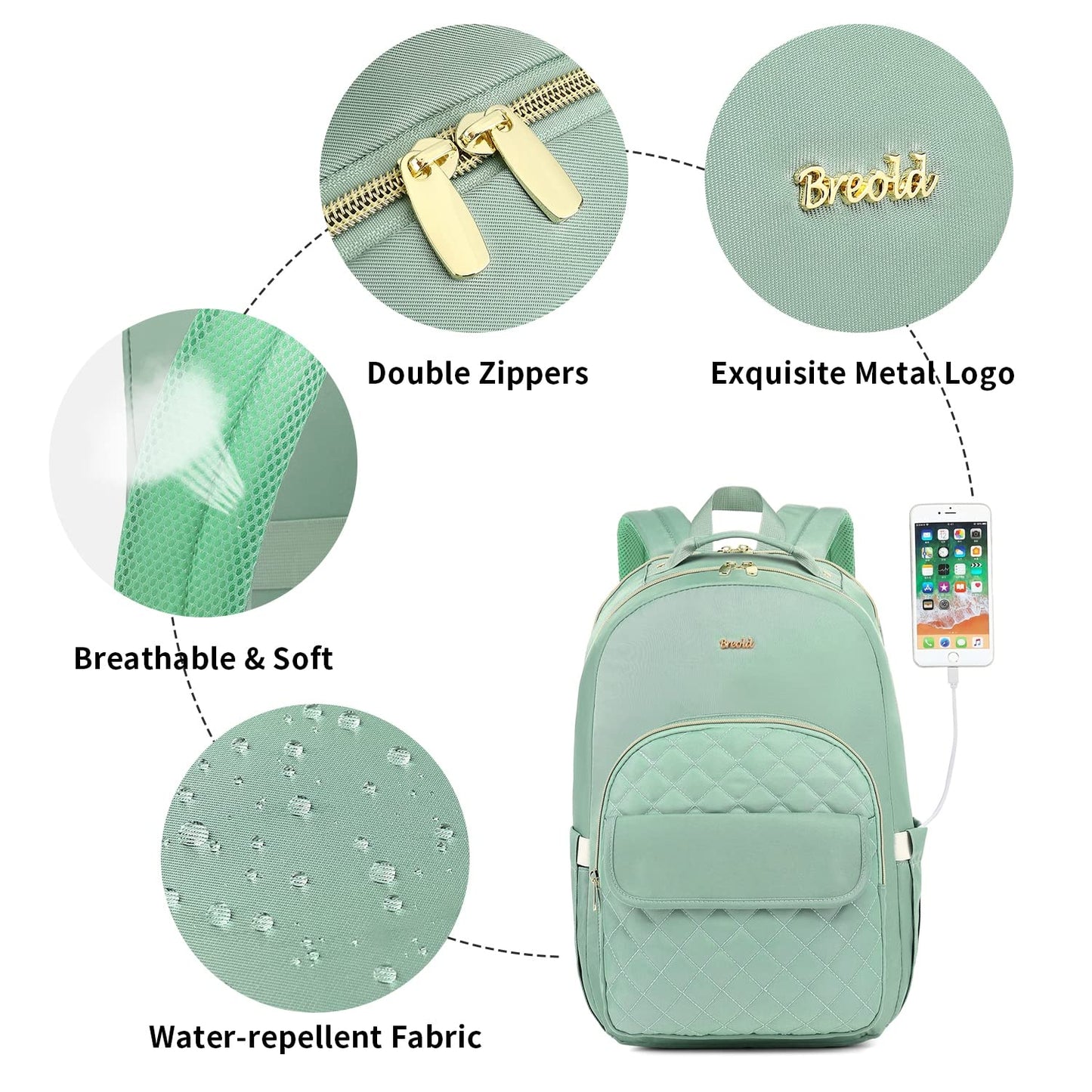 17,3" Laptop Backpack for Women,Work Backpack for Women Professional for Travel Business,Backpack Purse for Girls in School College