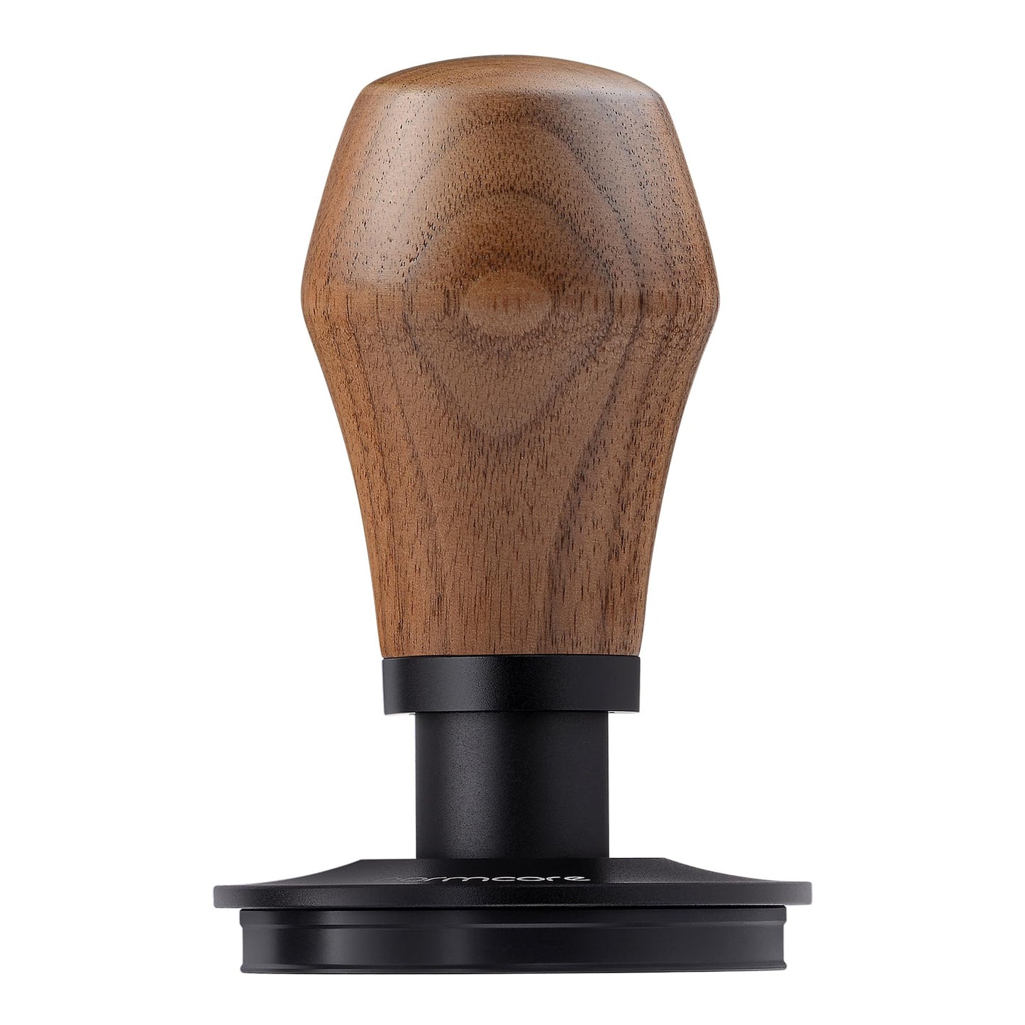 Normcore 58.5mm Espresso Coffee Tamper V4 - Spring Loaded Tamper With Titanium PVD Coating Ripple Base -15lb / 25lb / 30lbs Replacement Springs, Genuine American Walnut Handle