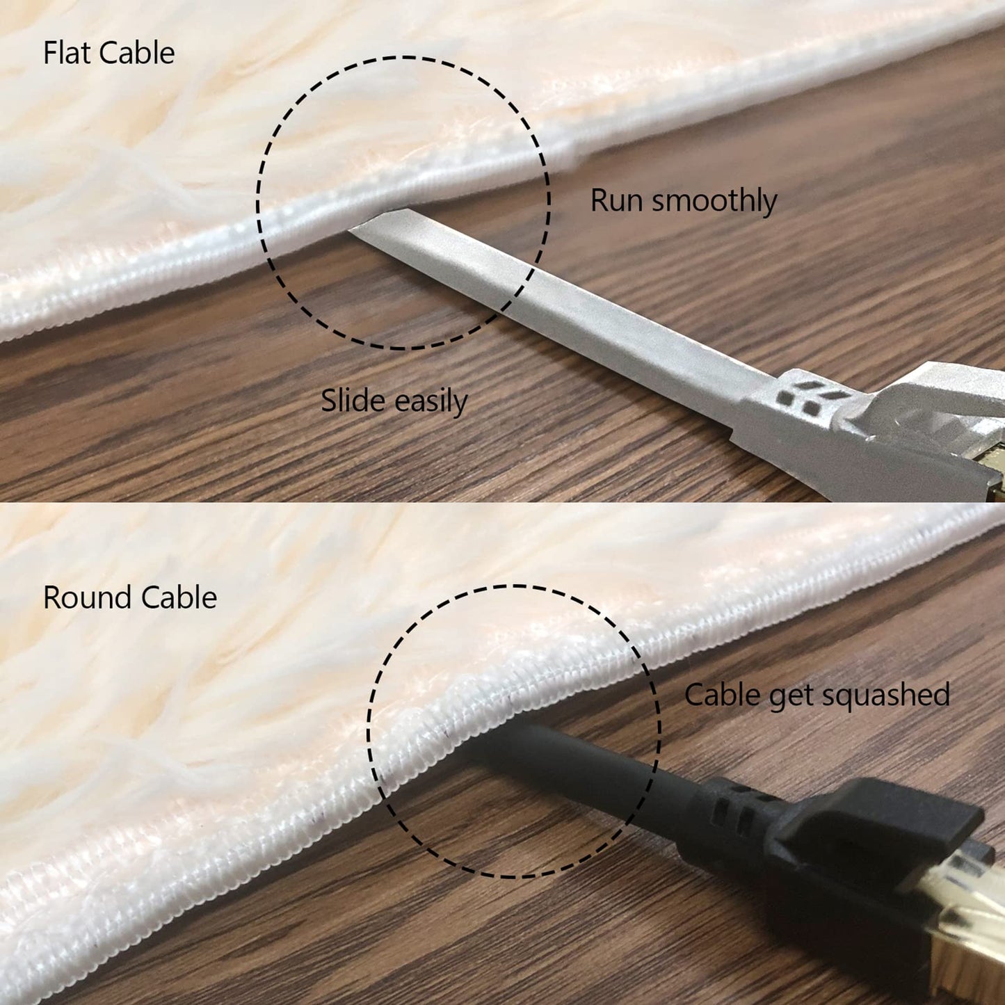 Cat8 Ethernet Cable, Outdoor&Indoor, 100FT Heavy Duty High Speed Cat 8 LAN Network Cable, 40Gbps 2000MHz RJ45 Flat Internet Computer Patch Cord, Weatherproof S/FTP UV Resistant for Router/Modem/Gaming