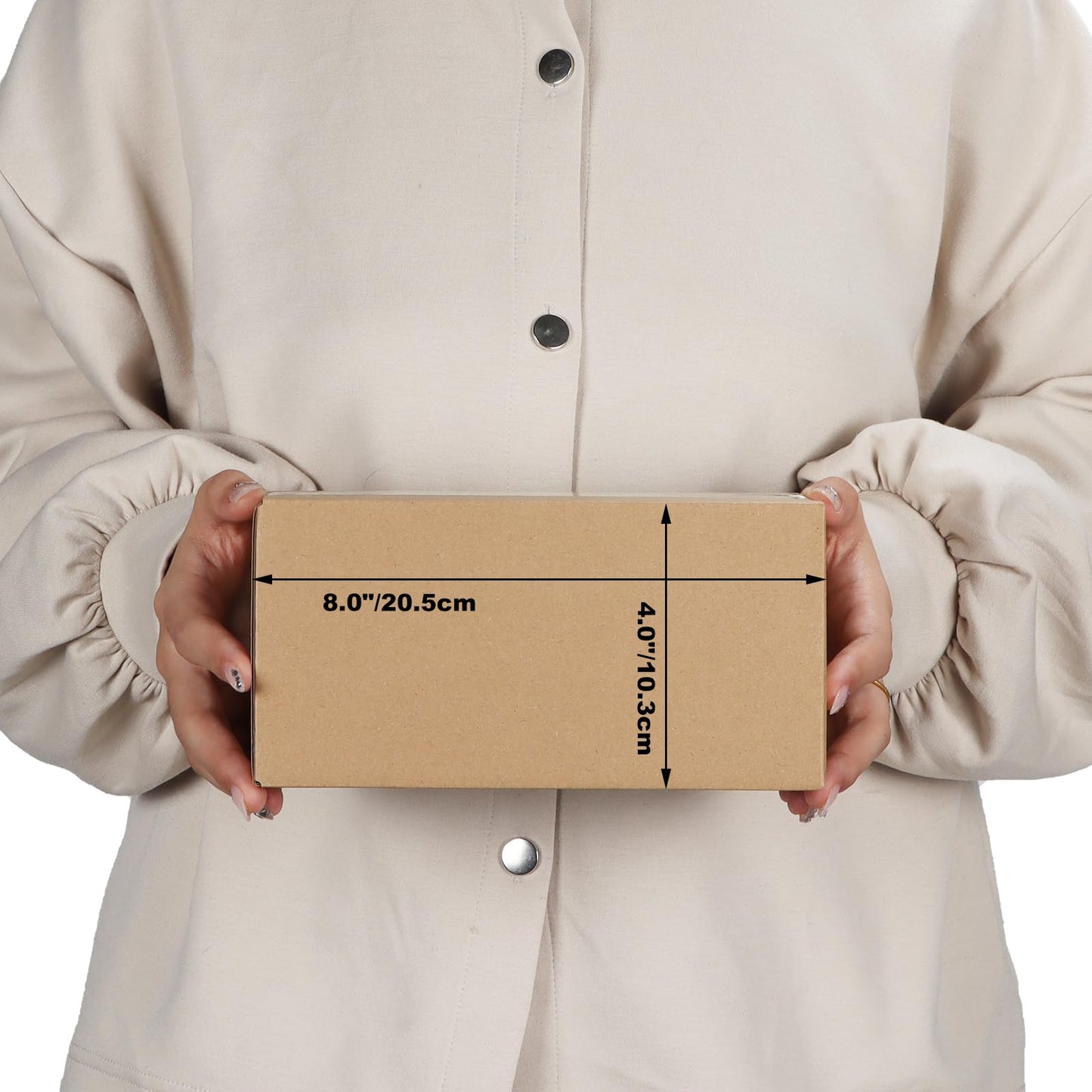 Edenseelake Pack of 50 Corrugated Cardboard Boxes for Mailing 8" x 4" x 4" Small Shipping Boxes for Packaging Mail Moving Brown
