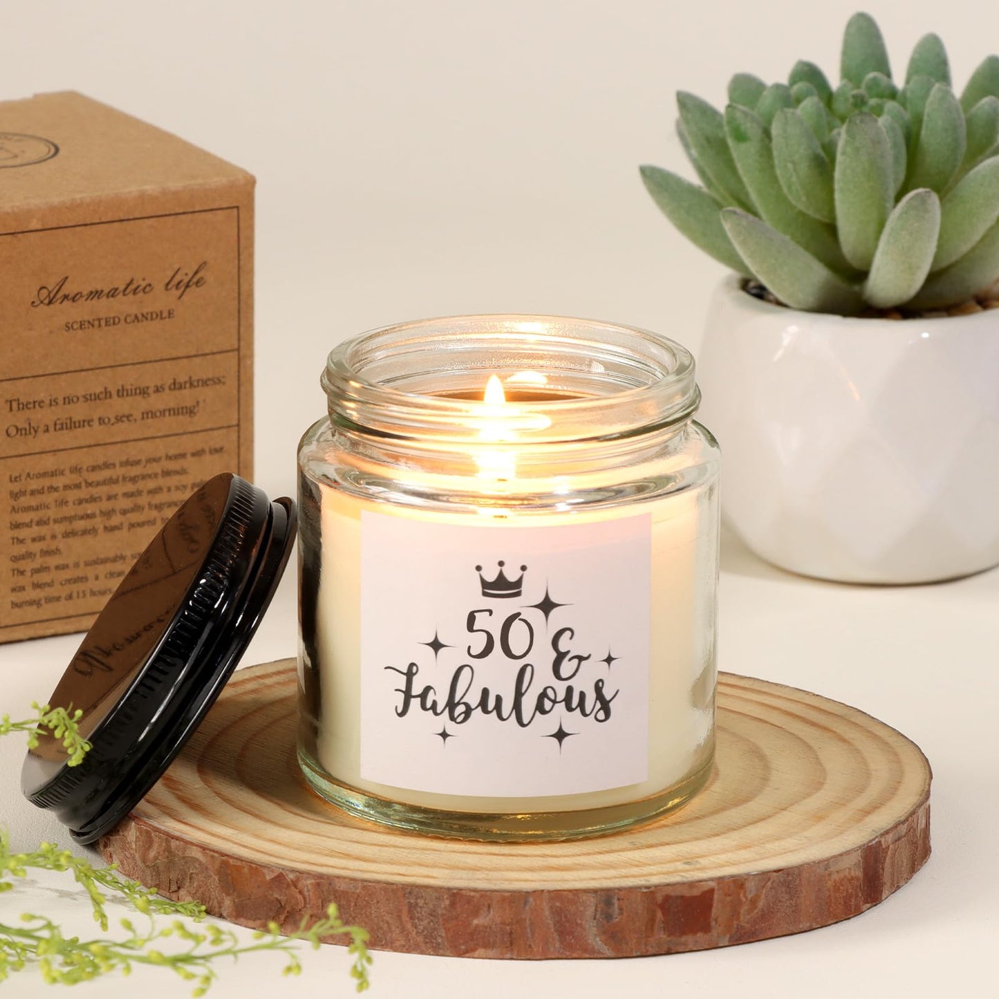 50th Birthday Gifts for Women, Gifts for 50th Birthday Woman, 50 Birthday Gifts Ideas for Her, Best 50 Fabulous 1975 Birthday Gifts Basket for Mom Sister Friend Wife Daughter Coworker