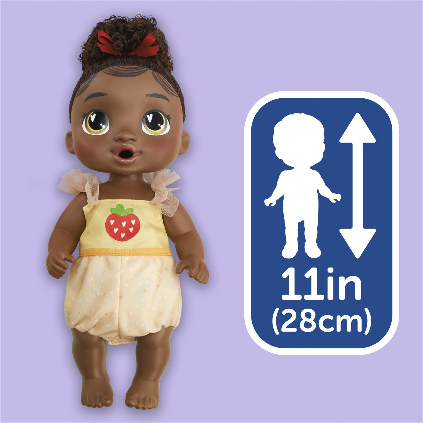Baby Alive Fairy Fashions Berry Boo Doll with Clothes Accessories, Black Hair, 11 Inches, Toys for 3 Year Old Girls and Boys & Up (Amazon Exclusive)