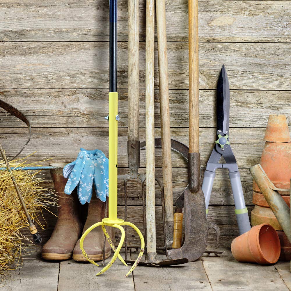 Altdorff Manual Twist Tiller for Gardening, Garden Claw Hand Tiller with Ergomomic Handle, Steel Cultivator Tiller Lawn Aerator Soil Lossener for Gardening Bed and Plant Box