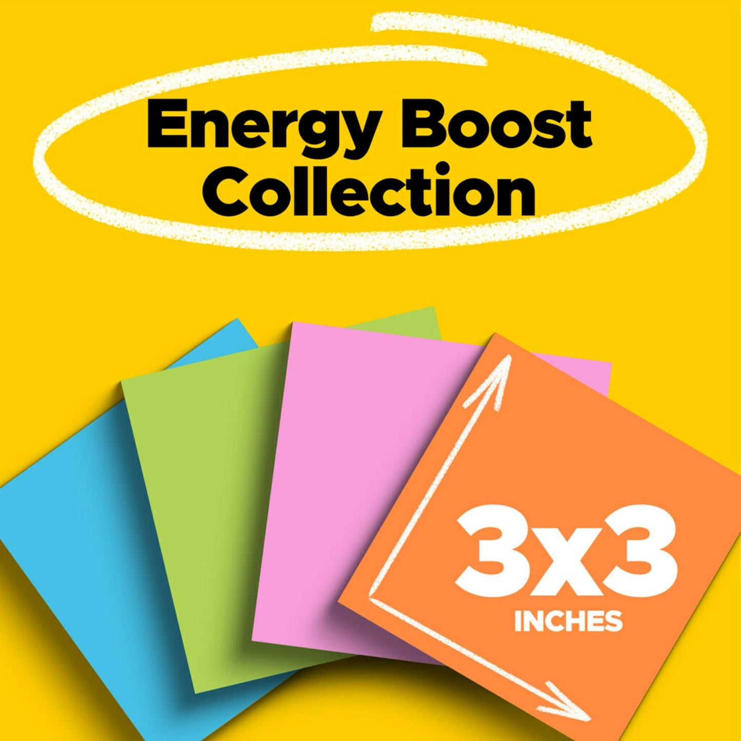 Post-it Super Sticky Notes, 3 in x 3 in, Rio de Janeiro Collection, 24 Pads, 70 Sheets/Pad, Cabinet Pack (654-24SSAU-CP)