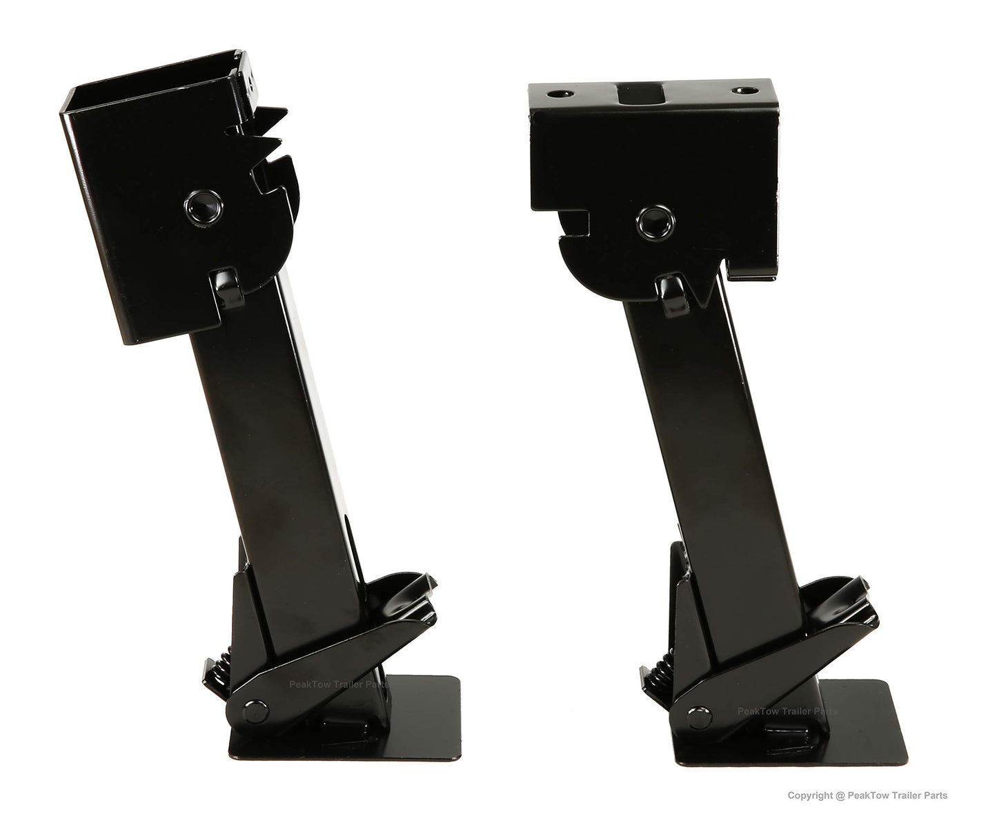 PEAKTOW PTJ0621 Telescoping Swing Down Trailer RV Camper Stabilizer Jack 1000 Lbs Support Capacity with Handle and Mounting Screws 2PK