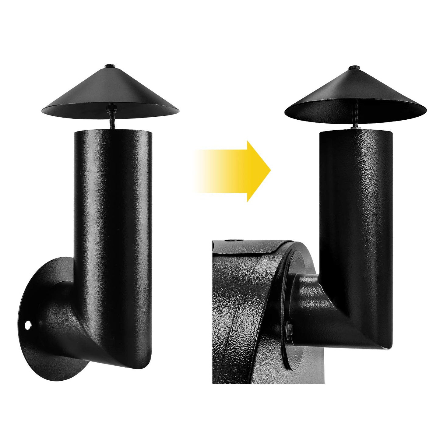 WADEO Grill Smoke Stack Chimney Cap Kit Replacement for Traeger, Pit Boss, Camp Chef and Other Pellet Grills Smokers