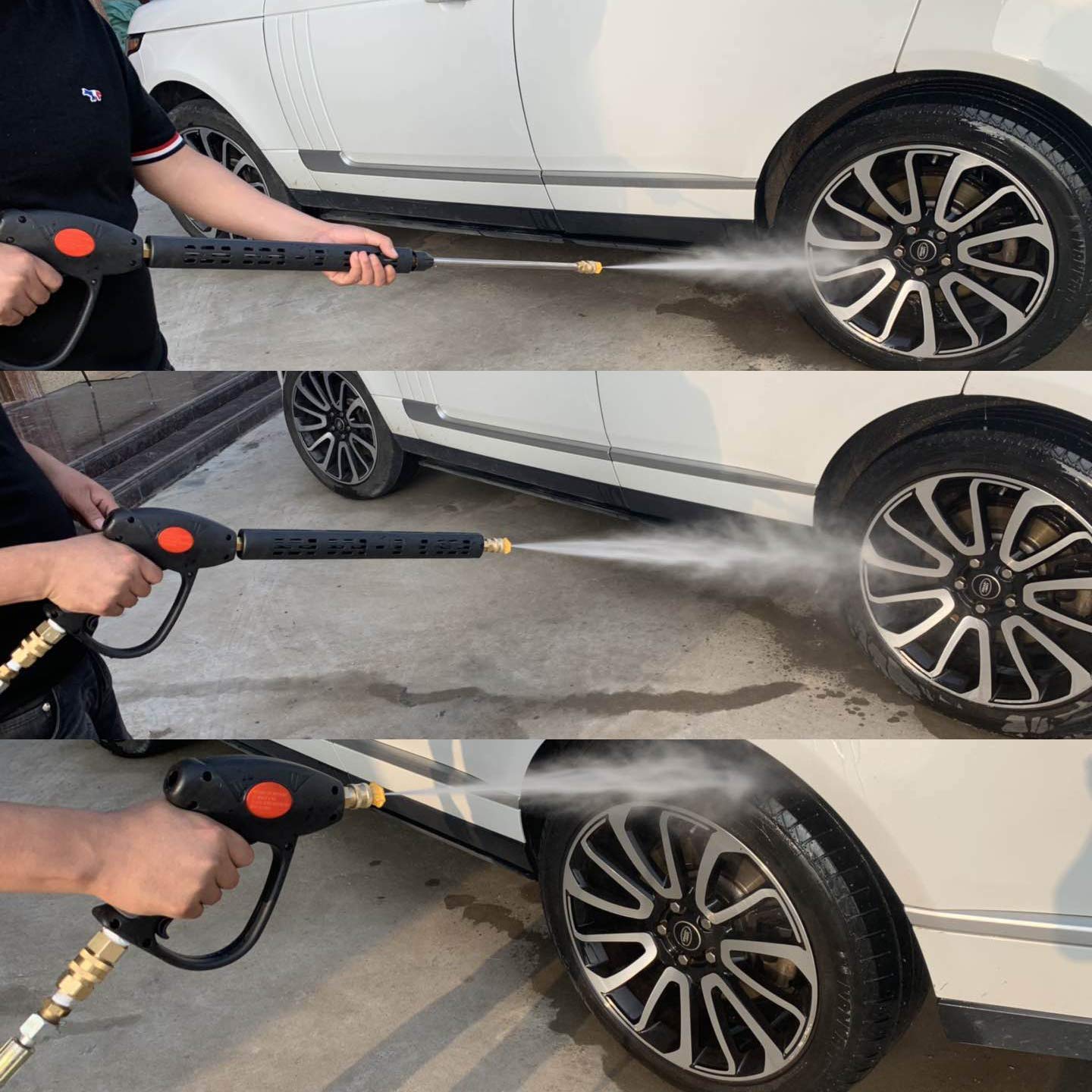 4000 PSI Replacement Pressure Washer Gun, with Extension Wand, 40 Inch,M22 15mm or M22 14mm Fitting, 5 Nozzle Tips