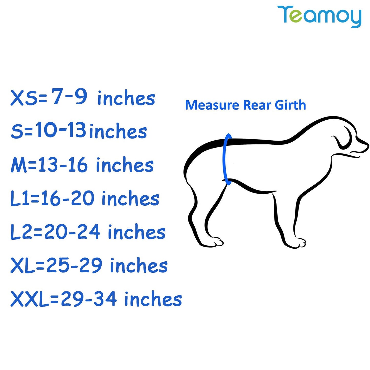 Teamoy 4pcs Reusable Wrap Diapers for Male Dogs, Washable Puppy Belly Band (XL, Black+ Gray+ Green+ Purple)