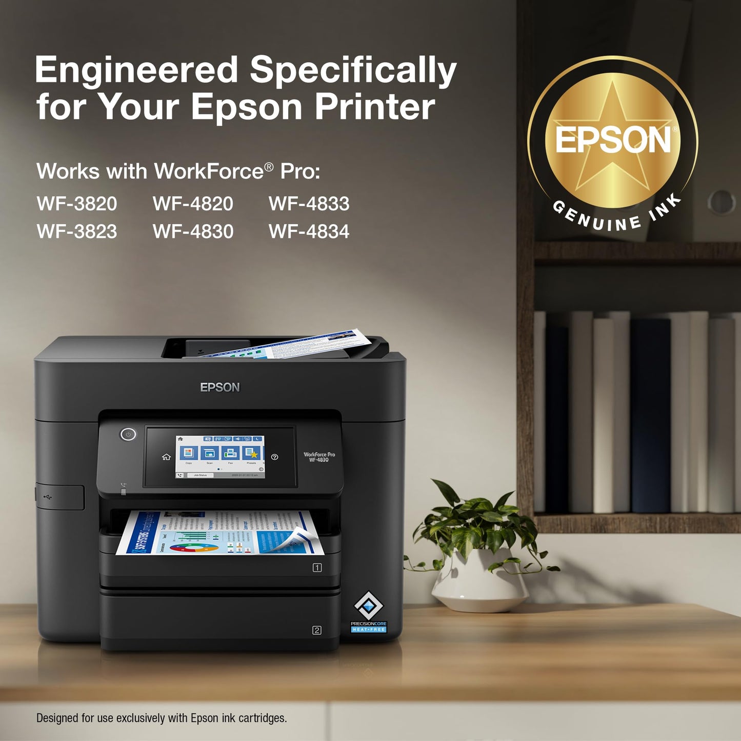 EPSON 822 DURABrite Ultra Ink High Capacity Magenta Cartridge (T822XL320-S) Works with WorkForce Pro WF-3820,3823, 4820, 4830, 4833, 4834