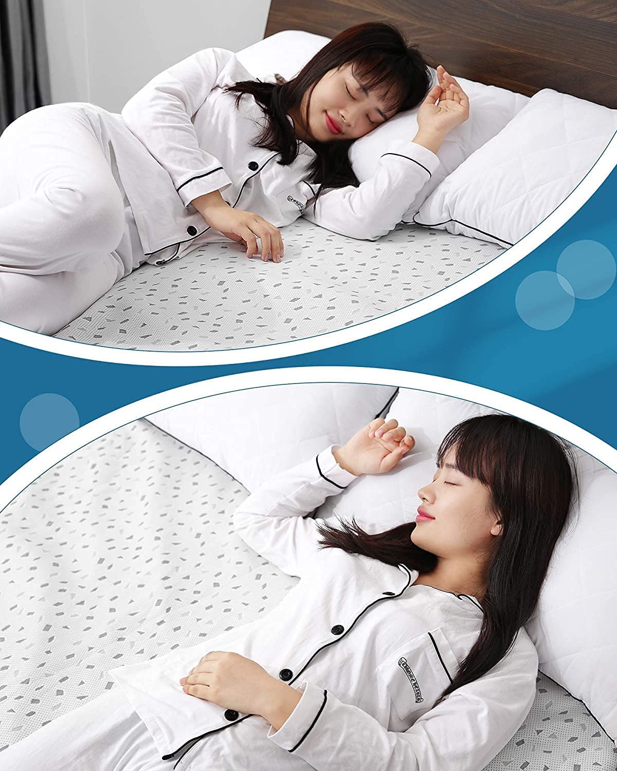 Electric Heated Mattress Pad, 60" x 80" Queen Size Underblanket with Dual Controllers, 4 Heating Levels & 10H Auto Off, 15" Deep Pocket, Machine Washable