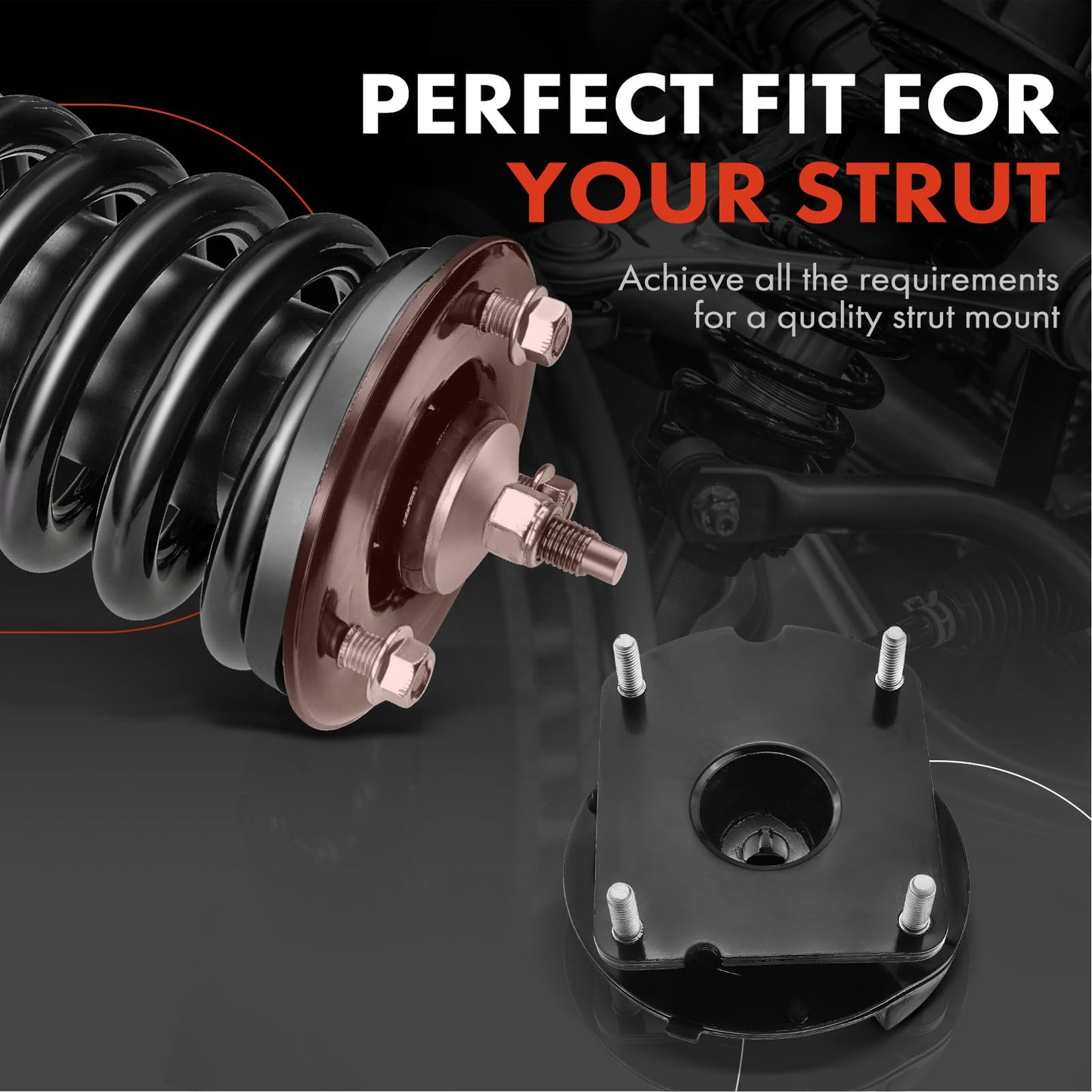 A-Premium Front Driver or Passenger Side Suspension Strut Mount Compatible with Ford Edge Mustang 2011-2014 Lincoln MKX 2011-2015