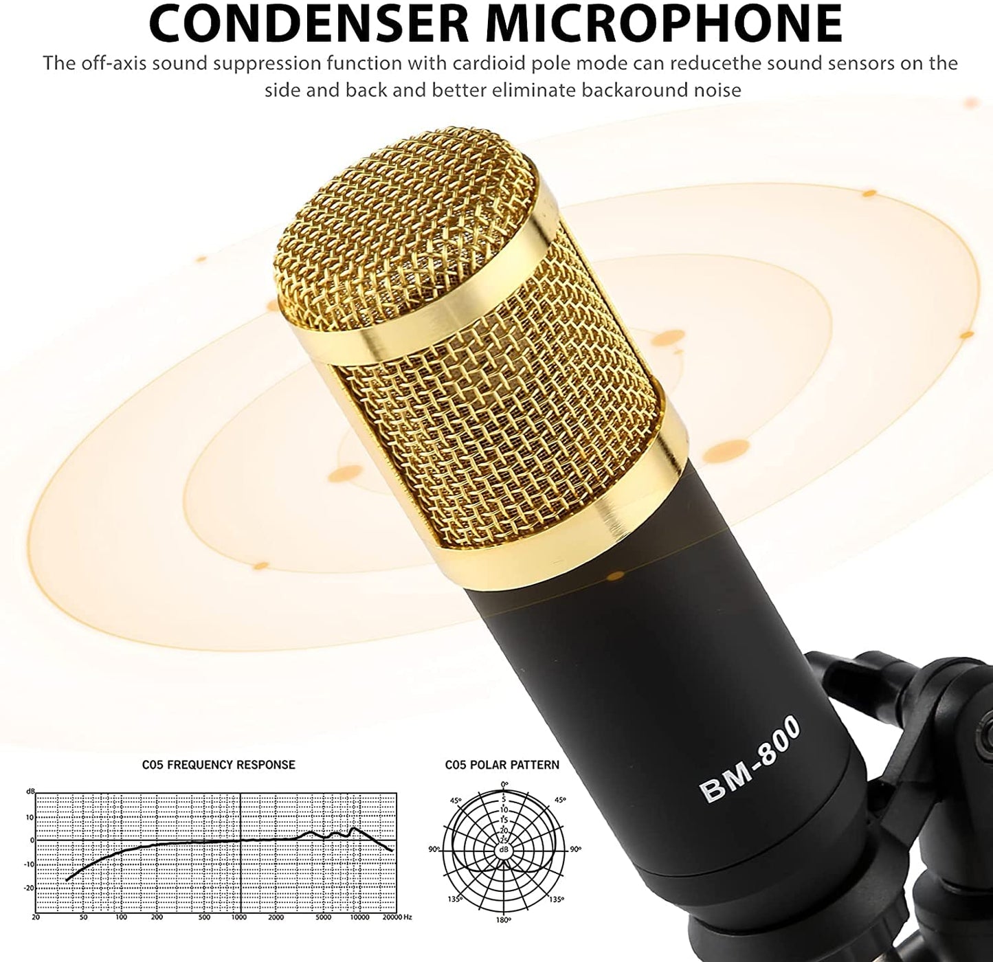 Podcast Equipment Bundle, SINWE Condenser Microphone with Tripod Stand and Professional Audio Mixer for Studio Recording Vocals, Voice Overs, Streaming Broadcast and YouTube Videos