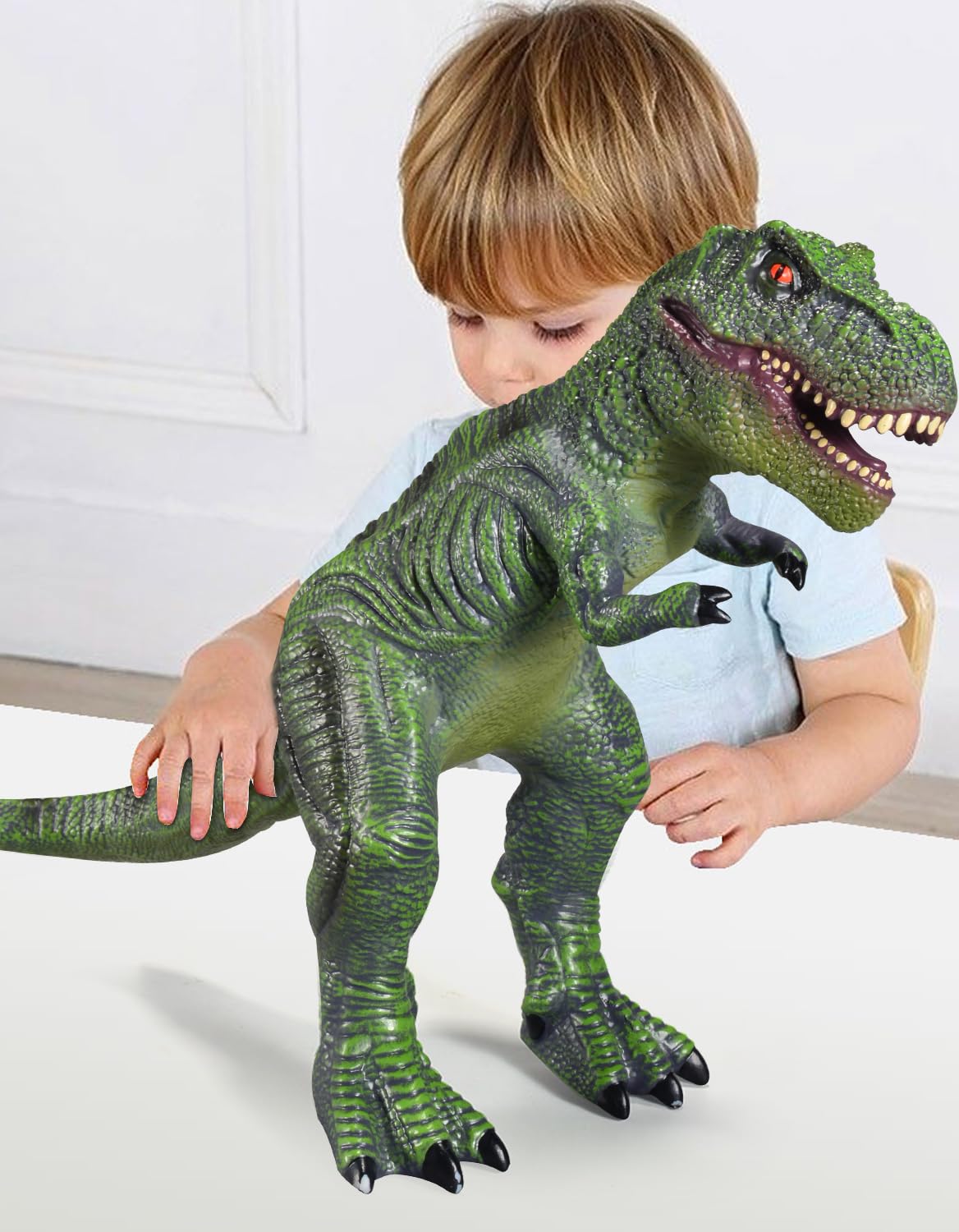Large Dinosaur Toys- 28" Tyrannosaurus Rex Soft Dinosaur Toys for Kids 3-5, Big Inflatable Dinosaur for Boys Girls, Toddler Dinosaur Party Favors