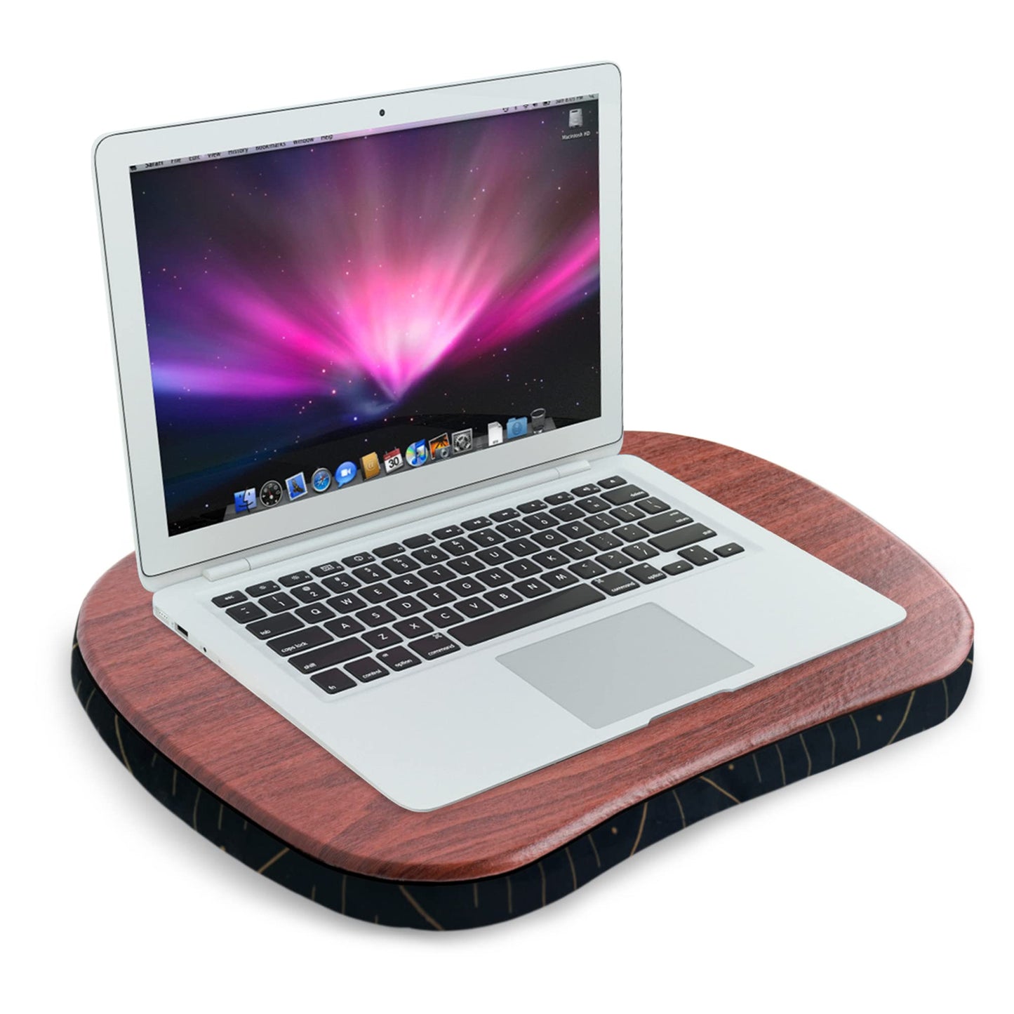 Jasenna Lap Laptop Desk - Portable Lap Desk with Pillow Cushion, Fits up to 15.6 inch Laptop for Home Office Students Use as Computer Laptop Stand, Book Tablet(1-Light Brown Bamboo)