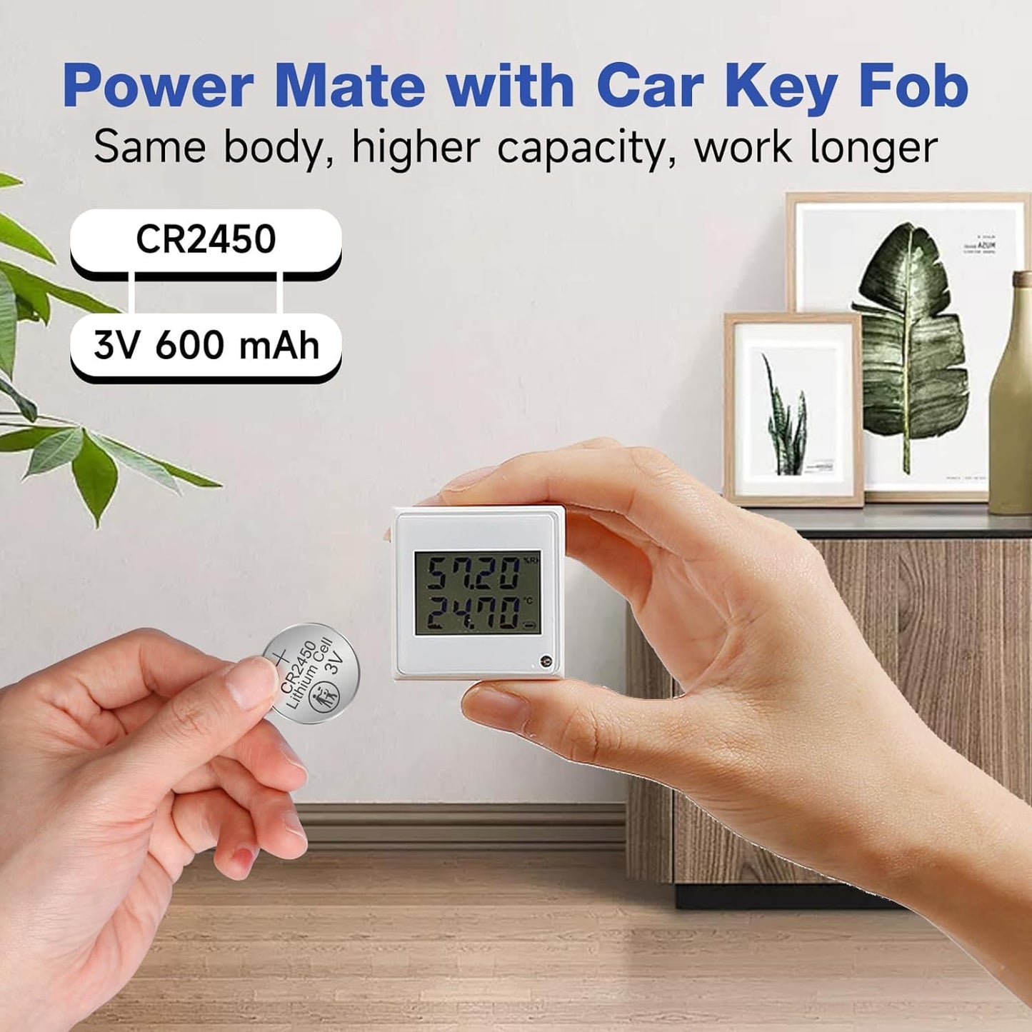 CR2450 Lithium Battery 3 Volt 600 mAh Coin Button Cell 100 Pack