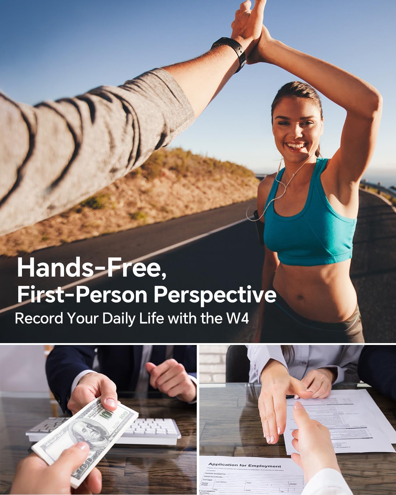 BOBLOV W4 4K Mini Body Camera, Wearable 64GB Camera with 360°Rotatable Clip & Magnetic Clip, 120 Minutes for recording, Easy to Use and Take for Lecture, Traveling, Pet Walking and Outdoors Activities