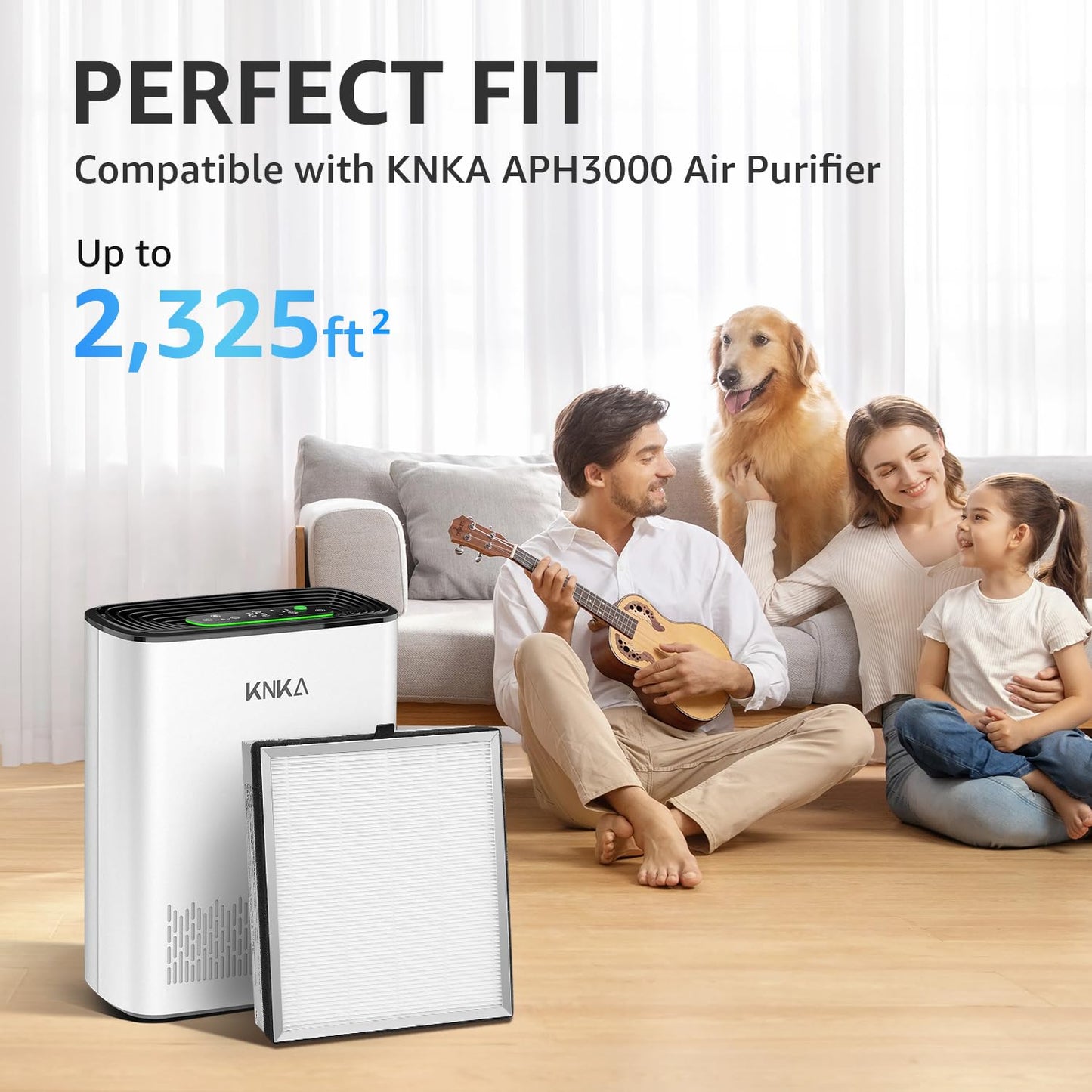 Air Purifier Replacement Filter for KNKA APH3000 Air Purifier,2 Pack