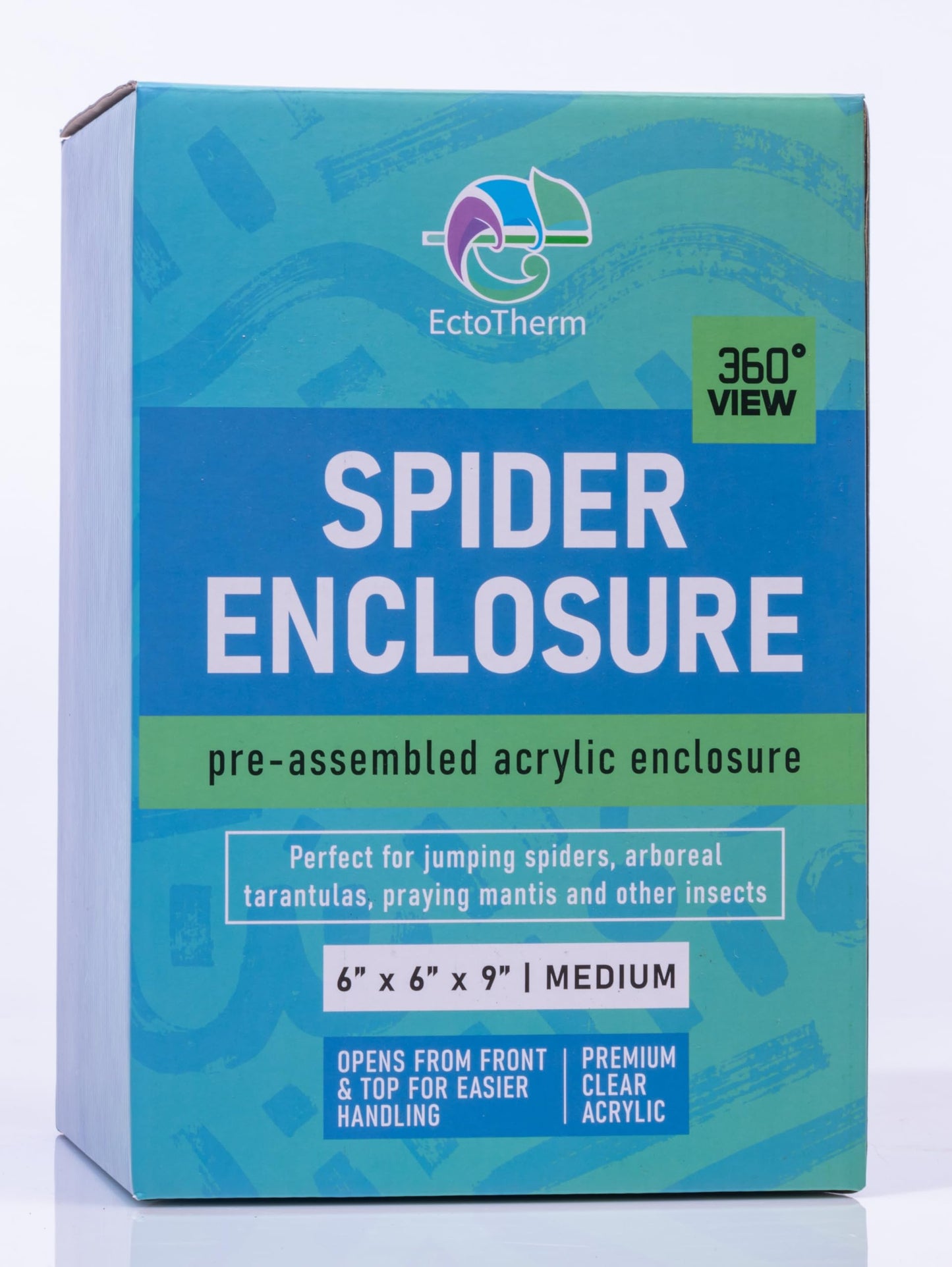 Jumping Spider Habitat and Terrarium Kit - Enclosure With Accessories for Spiders, Bugs, Insects, Snails, and Arboreal Tarantulas