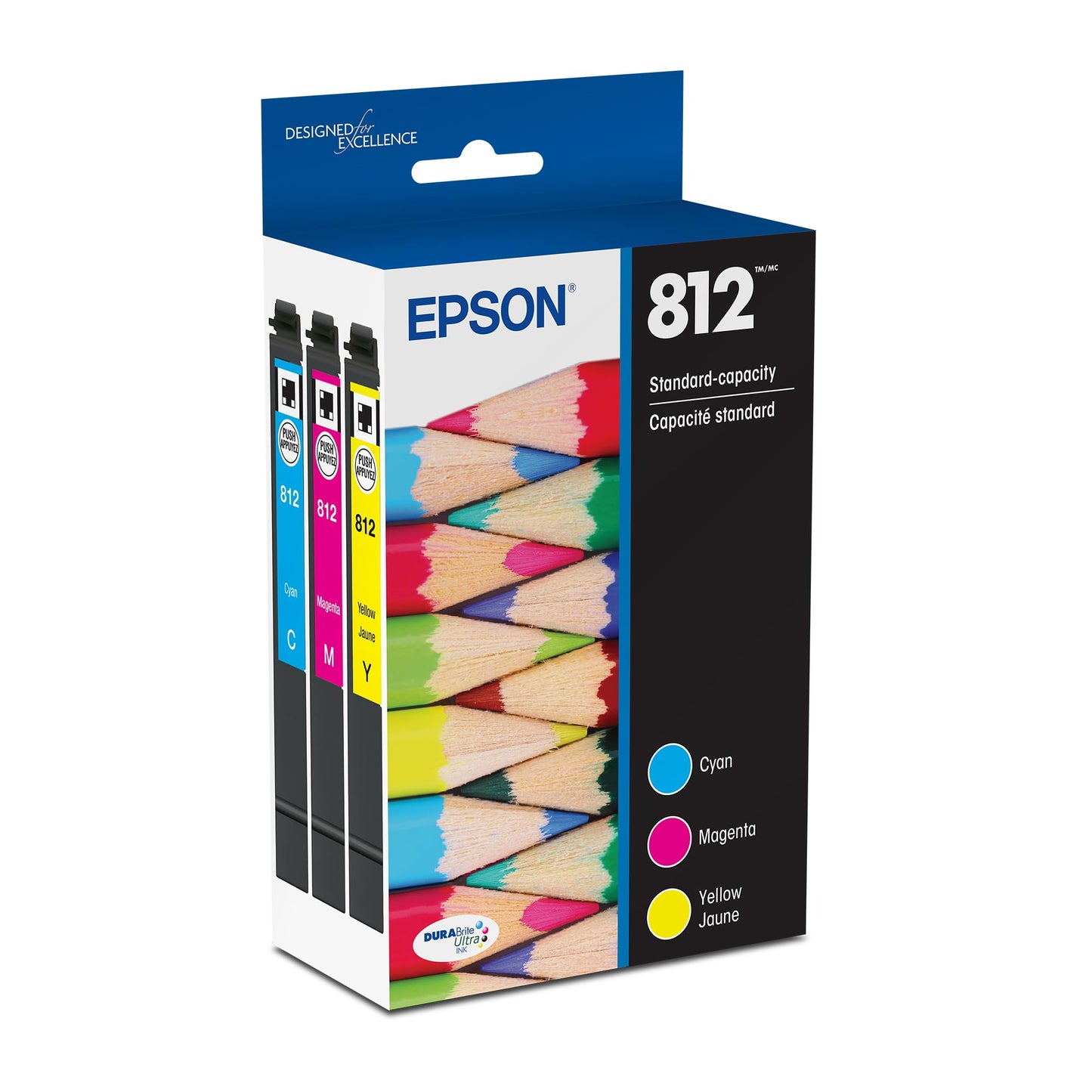 Epson T812 Standard Capacity Colour Combo (CMY) Pack Ink Cartridge