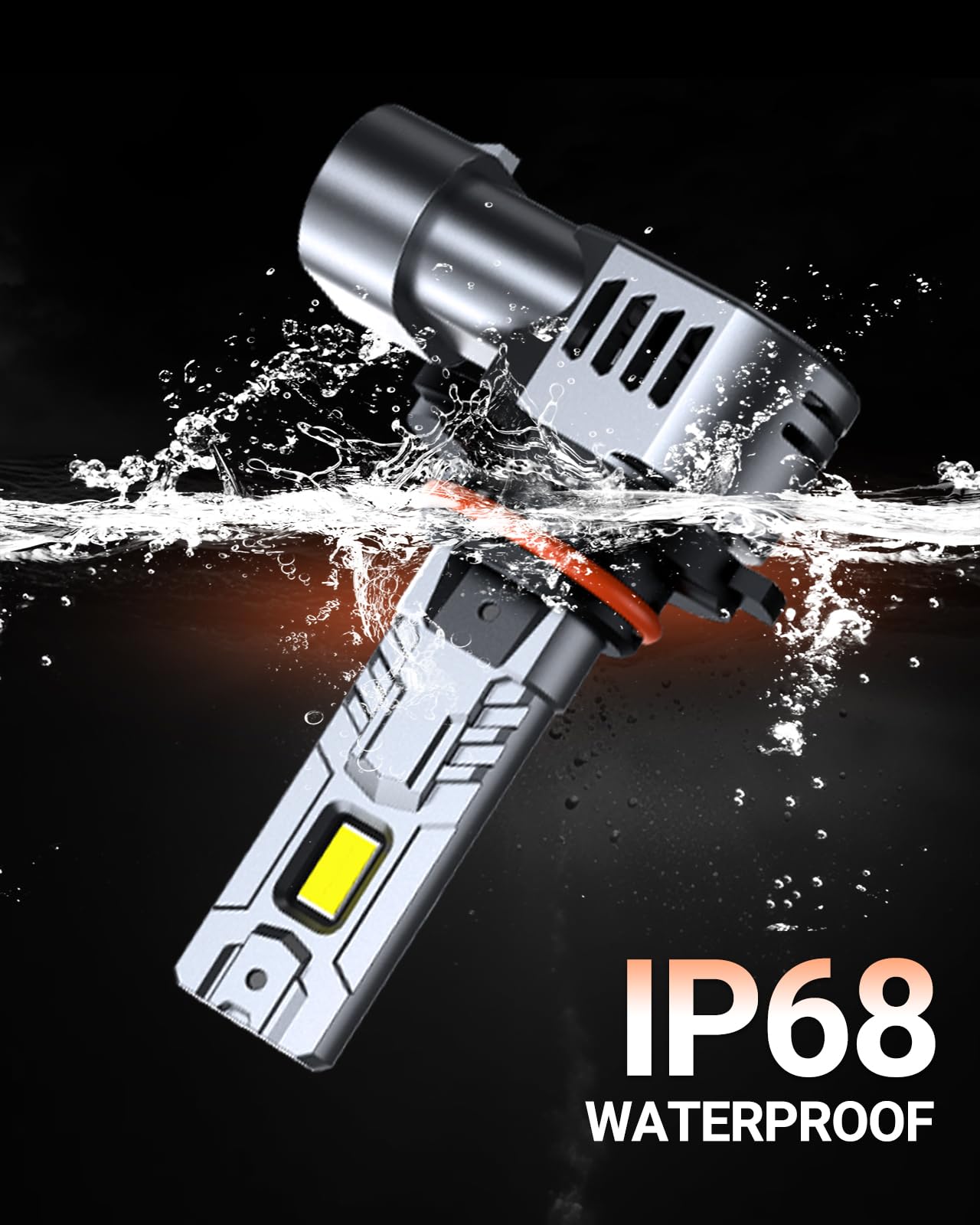 SEALIGHT 2026 Upgraded 9005 LED Headlight Bulbs, 1:1 Design 50,000LM 900% Brighter HB3 9005 LED Light Bulb, 6500K Cool White, Plug and Play Halogen Replacement, Non-polarity, Pack of 2