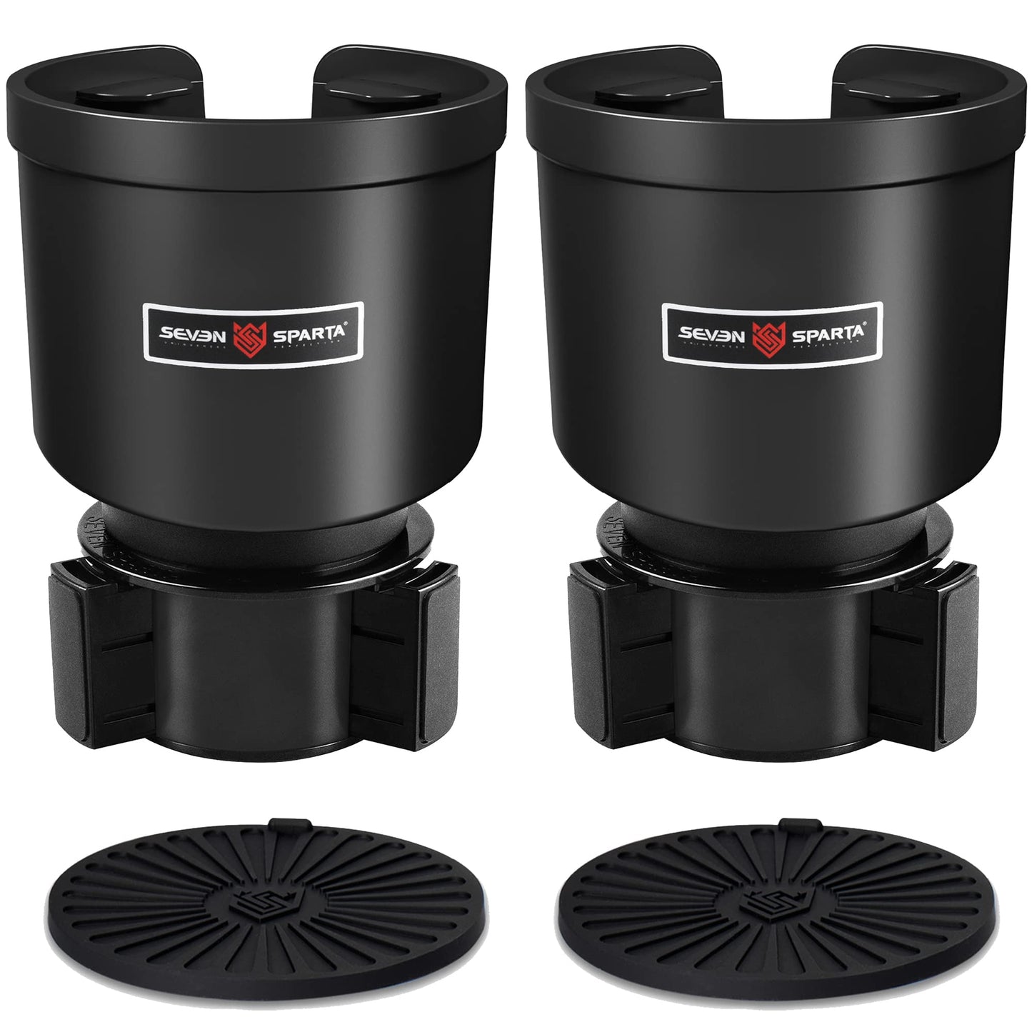 Upgraded Car Cup Holder Expander Adapter with Offset Adjustable Base, Compatible with Yeti 14/24/36/46oz Ramblers, Hydro Flasks 32/40oz, Other Large Bottles Mugs in 3.4"-4.0", 2 Pack