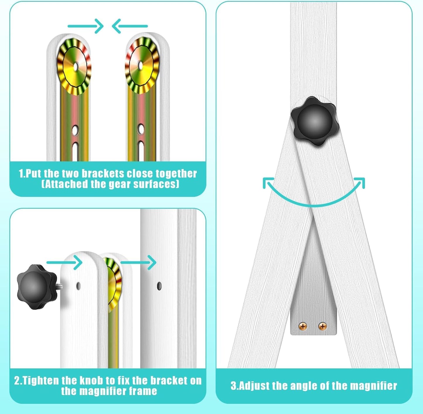 22" Desktop Magnifying Glass Laptop Magnifier, Computer Screen Magnifier, Foldable Laptop Screen Magnifying Adjustable Angle for Seniors Reading, Office, Close Work, Movie