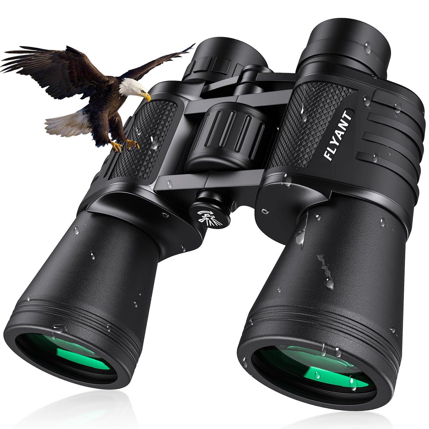 20x50 High Powered Binoculars for Adults, Waterproof Long Range Compact Binoculars with Low Light Vision for Bird Watching Hunting Football Games Travel Stargazing Cruise with Carrying Bag