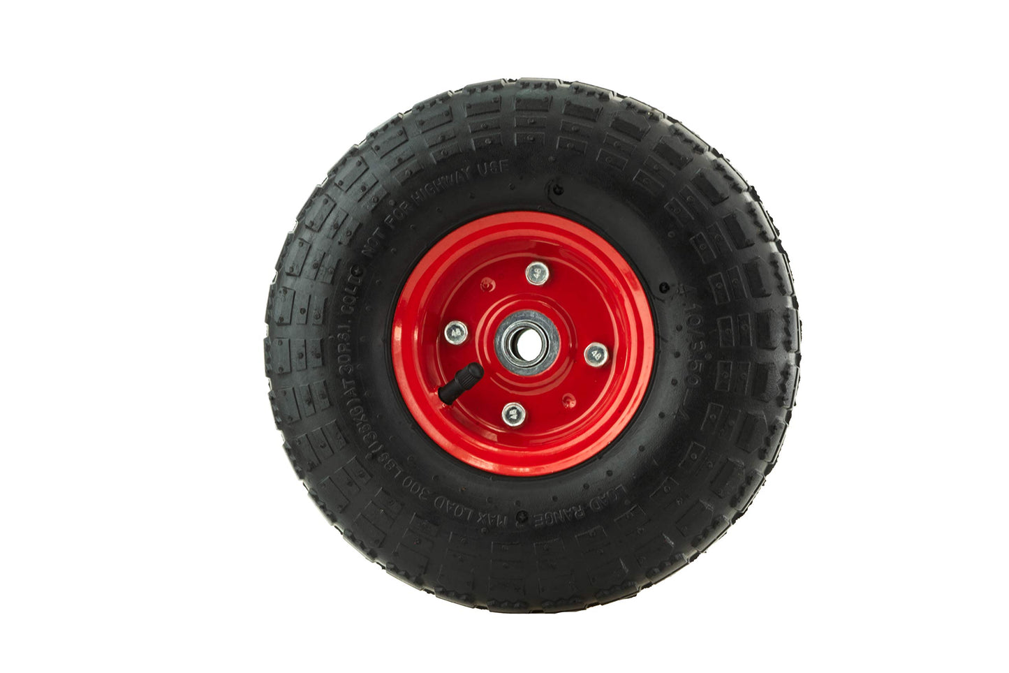 PEAKTOW PTW0001 New 10” 4.10/3.50-4” All Purpose Utility Pneumatic Air Tire on Wheel for Dolly Hand Truck Cart – 2PK