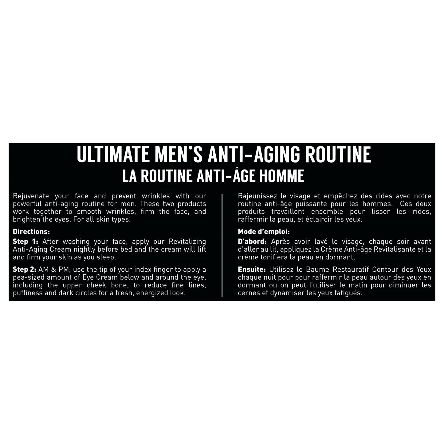 Brickell Men's Ultimate Anti-Aging Routine, Anti-Wrinkle Night Face Cream and Eye Cream to Minimize Puffiness, Wrinkles, Dark Circles, Under Eye Bags, Natural and Organic (Unscented)
