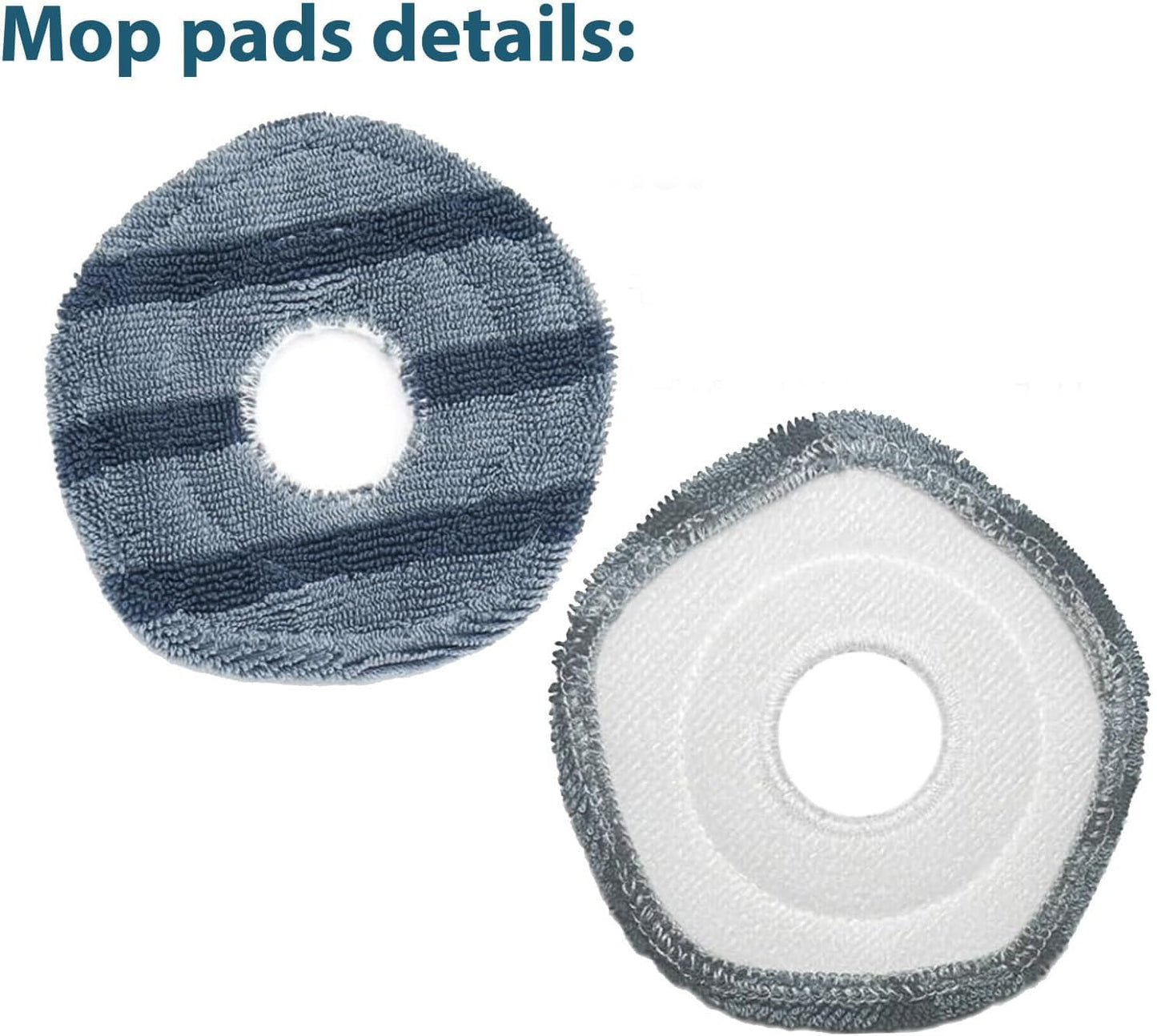 Replacement Parts Accessories for Eufy X10 Pro Omni 2-Roller Brush 5-Side Brush 3-HEPA Filter 4 Mop Pads 4 Dust Bags 1 Cleanning Tool