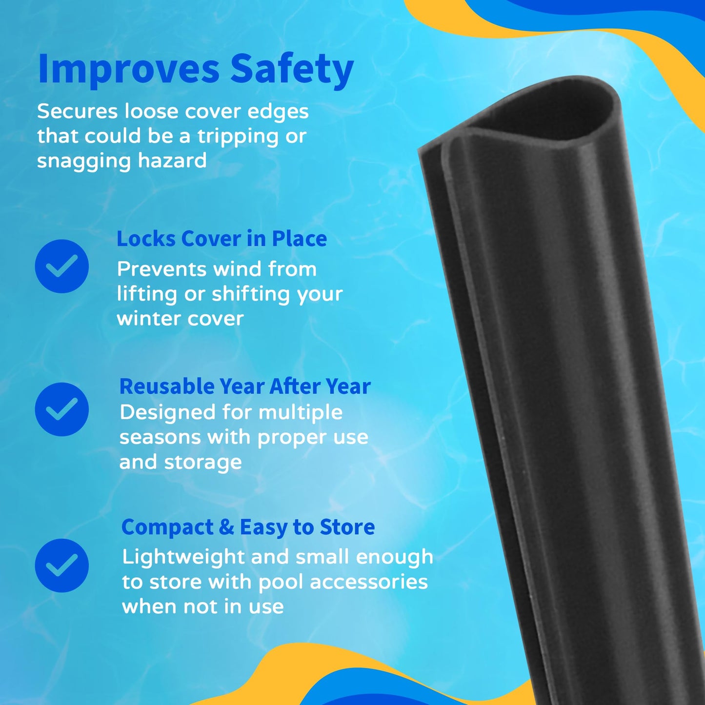 Blue Wave NW135-6 Winter Cover Clips, 30 Count (Cover clips ship in a variety of colors)